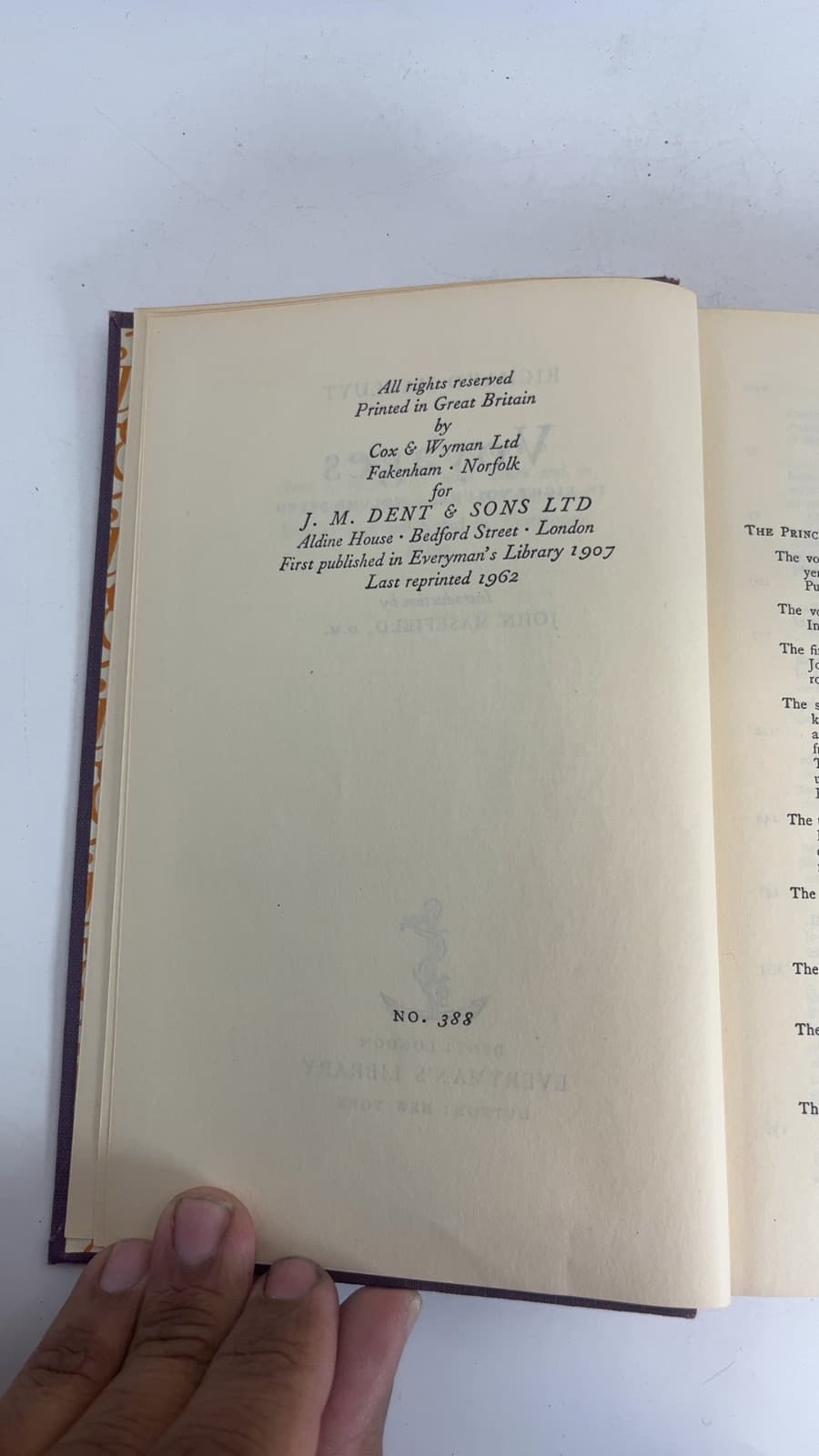Voyages by Richard Hakluyt - copyright page showing 1962 details