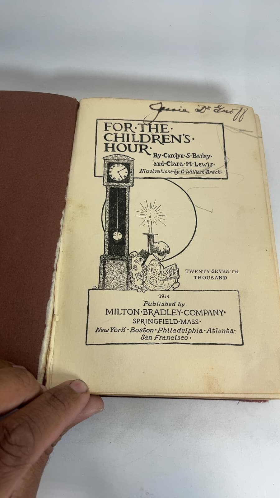 For The Children's Hour by Carolyn Sherwin Bailey and Clara M. Lewis - title page