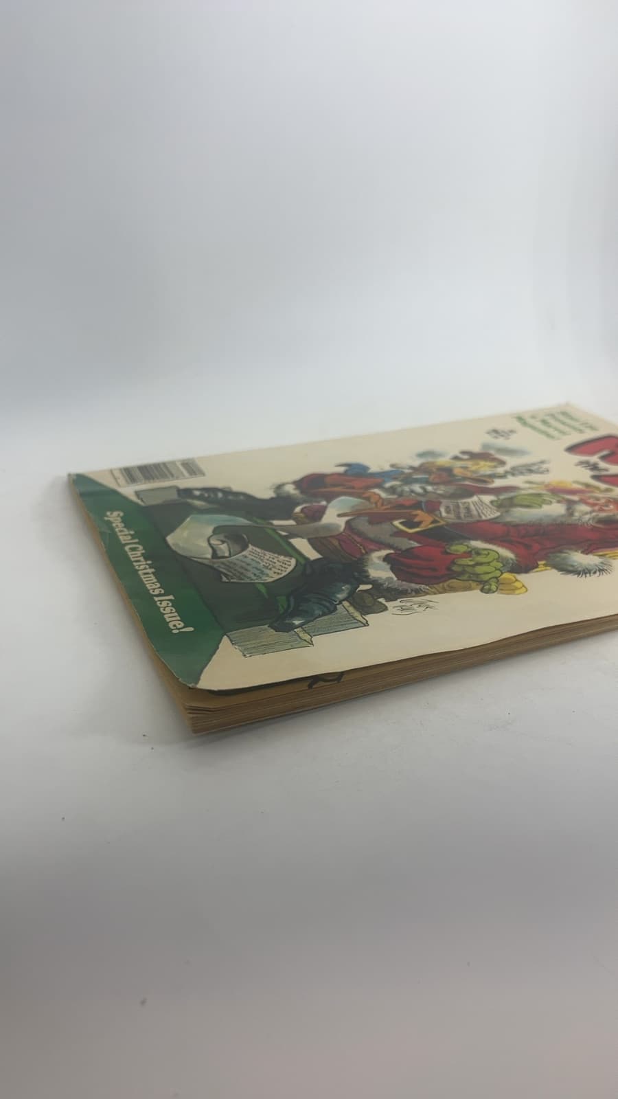 Stan Lee Presents a Marvel Magazine Howard the Duck - Christmas Issue  by Stan Lee (presents) - quarter view showing binding condition