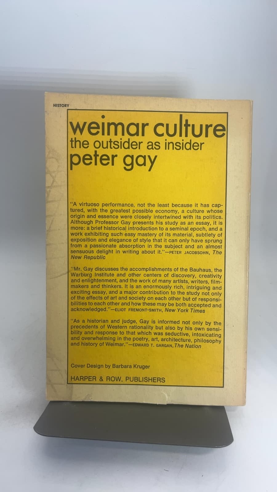 Weimar Culture: The Outsider as Insider by Peter Gay - additional view