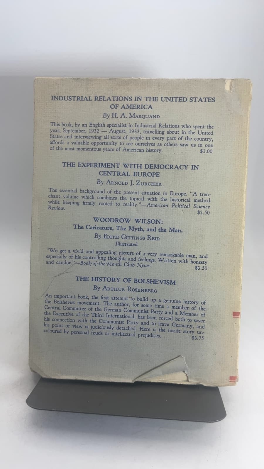 America's Recovery Program by A. A. Berle, Jr., John Dickinson, A. Heath Onthank, Leo Pasvolsky, Alexander Sachs, Herbert J. Tily, Willard L. Thorp, Rexford G. Tugwell, Leo Wolman - additional view