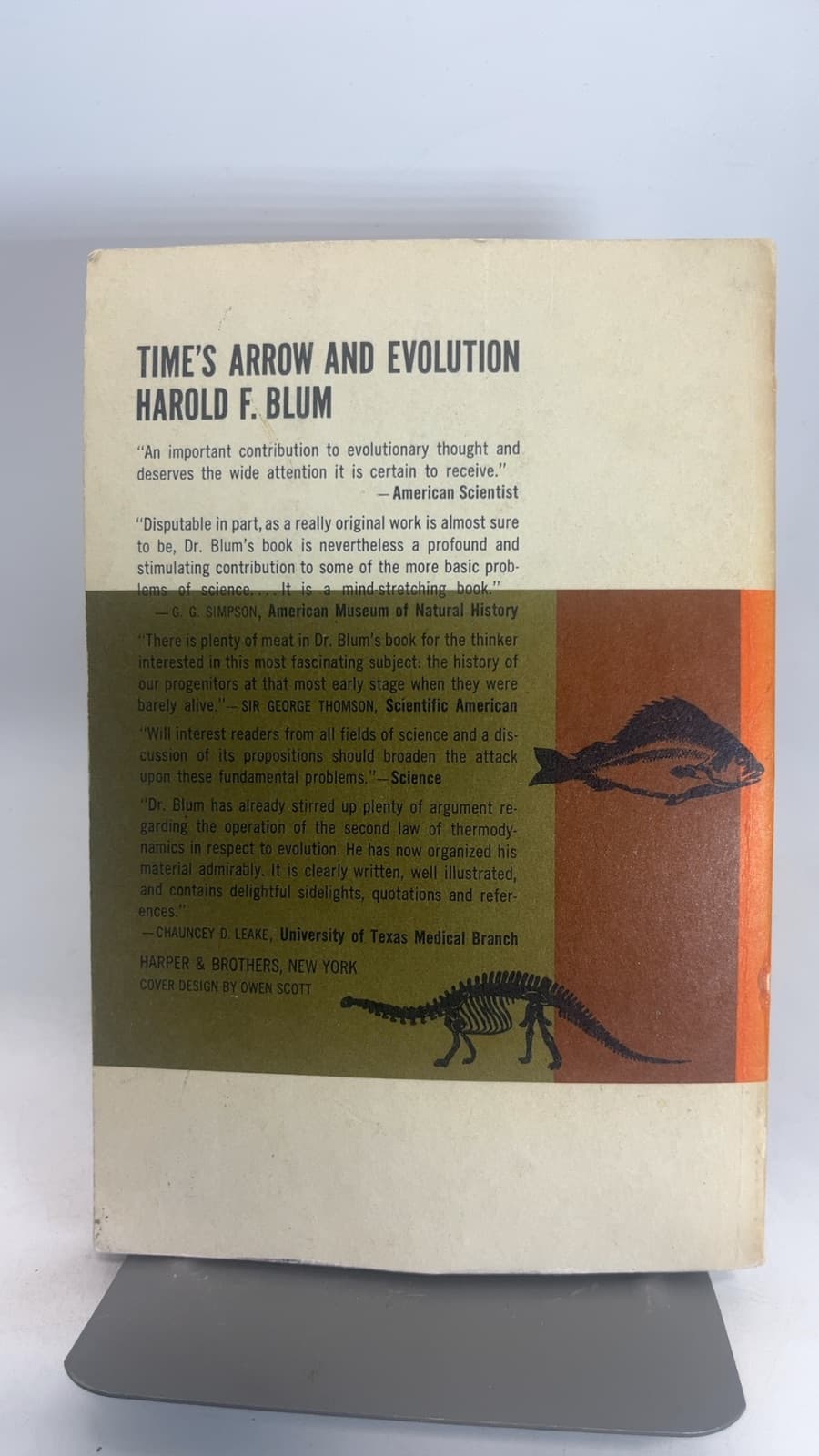 Time's Arrow and Evolution by Harold F. Blum - additional view