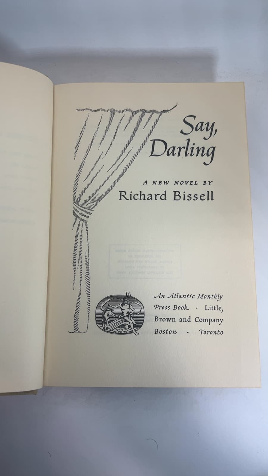 Say, Darling by Richard Bissell - title page