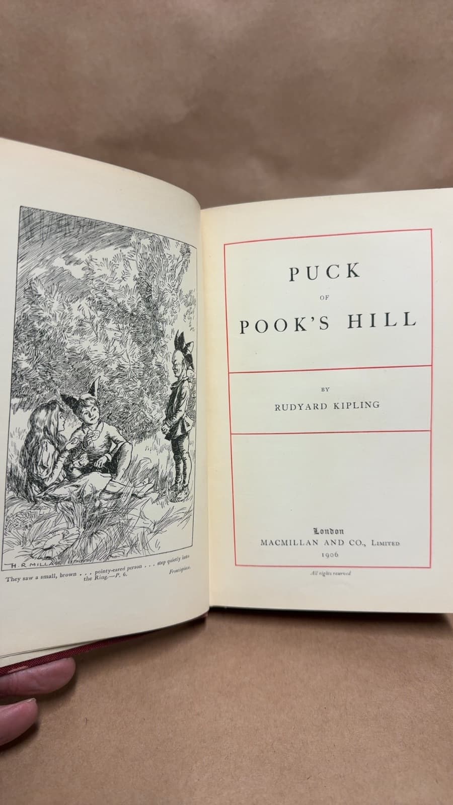 Puck of Pook's Hill by Rudyard Kipling - title page