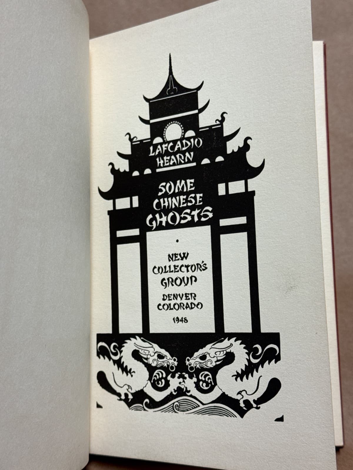 Some Chinese Ghosts by Lafcadio Hearn - title page