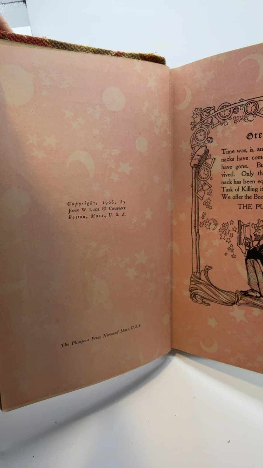 The Foolish Almanac by Theodor Rosyfelt - copyright page showing 1906 details