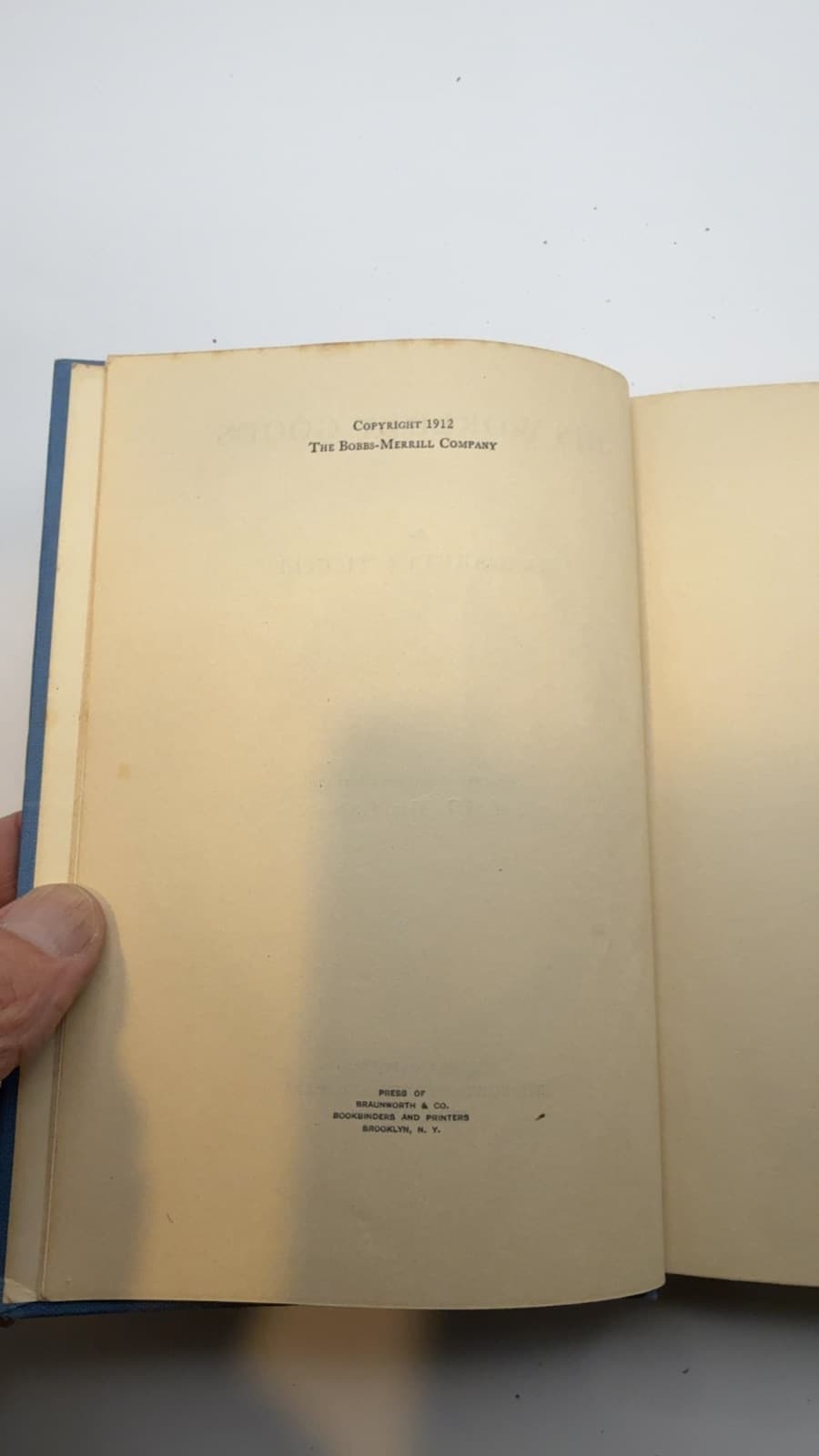 His Worldly Goods by Margaretta Tuttle - copyright page showing 1912 details