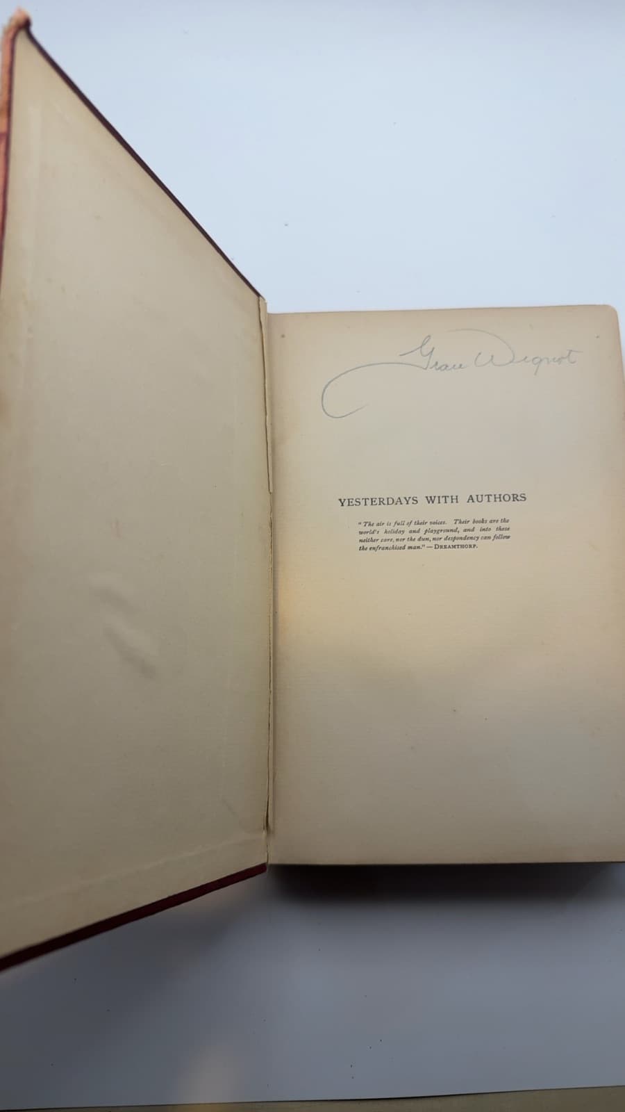 Yesterdays with Authors by James T. Fields - additional view