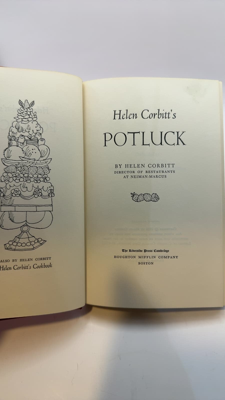 Helen Corbitt's Potluck by Helen Corbitt - title page