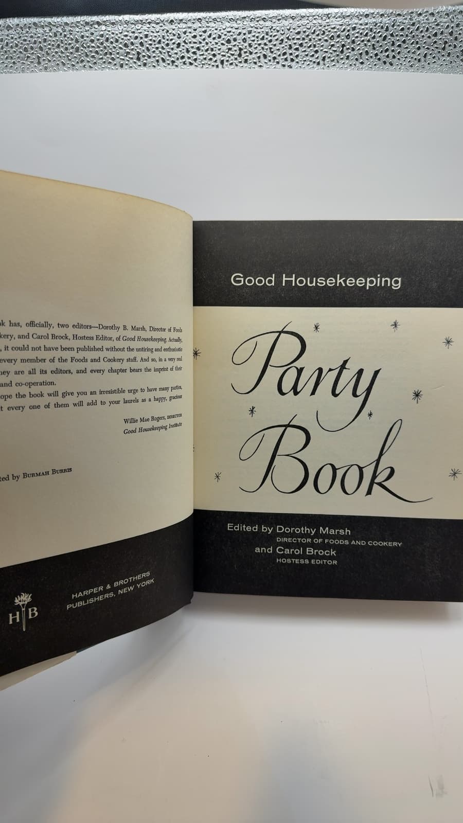 Good Housekeeping Party Book by Dorothy Marsh and Carol Brock - title page