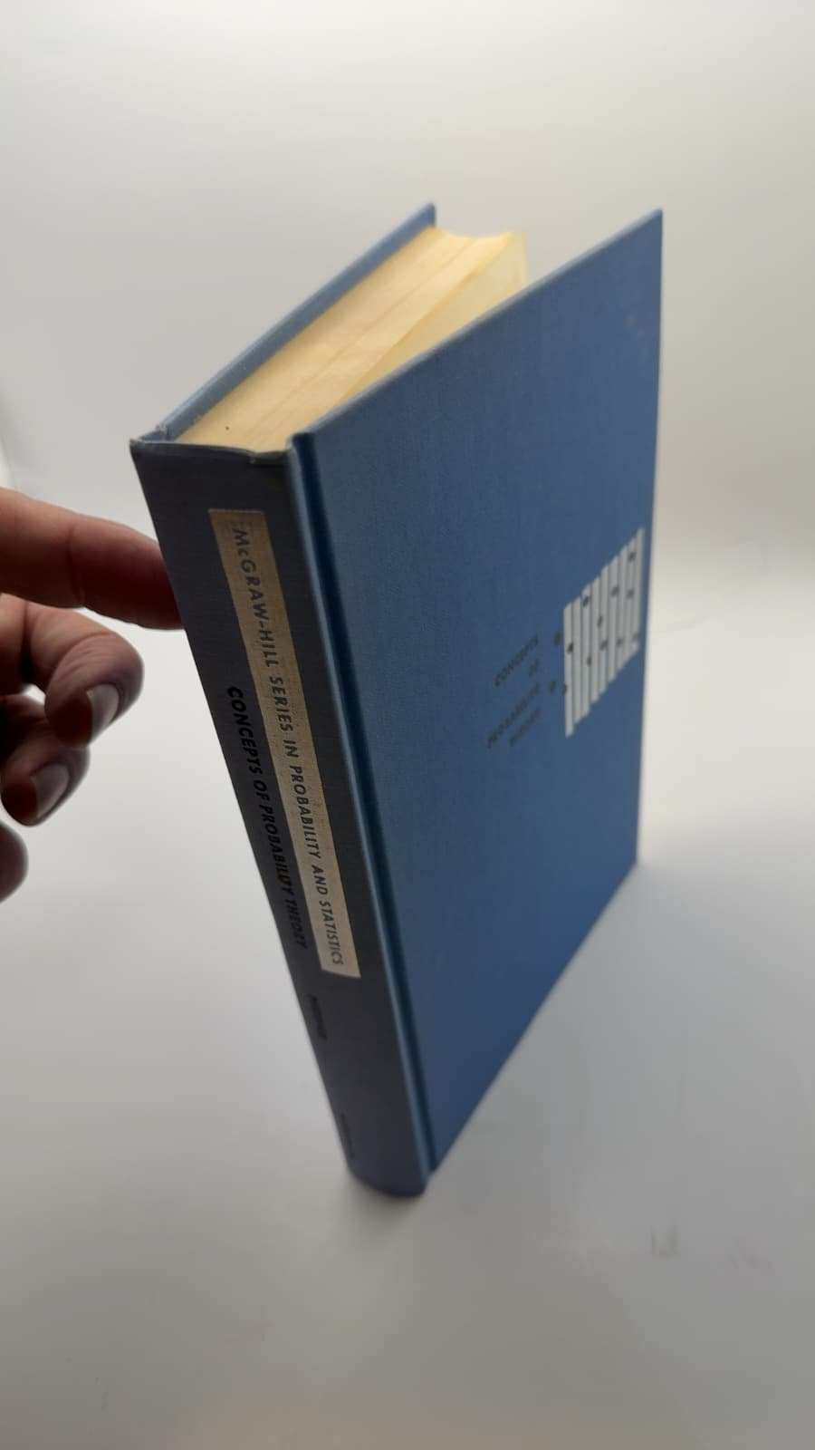 Concepts OF Probability Theory by Paul E. Pfeiffer - quarter view showing binding condition