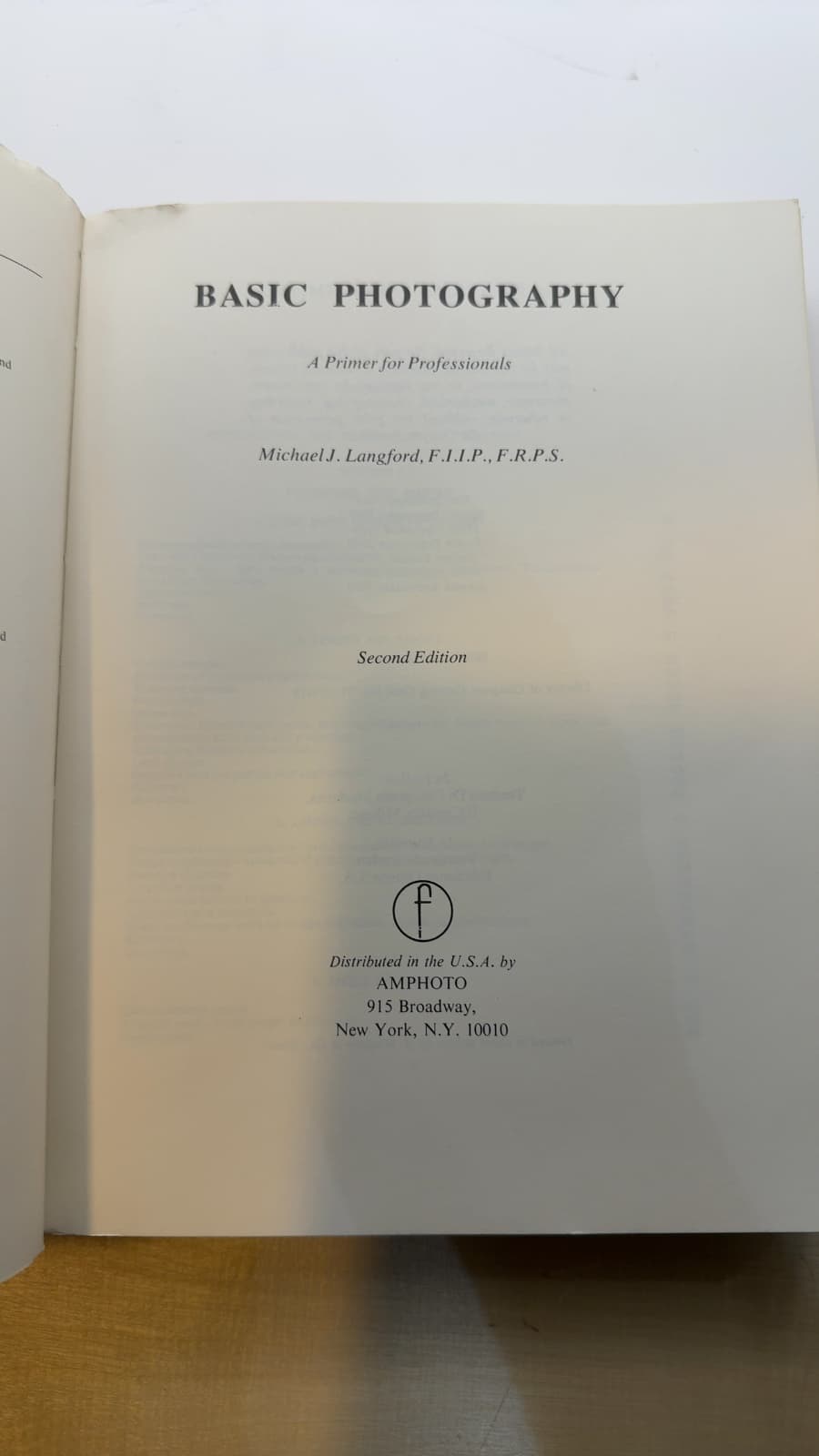 Basic Photography by Michael J. Langford - title page