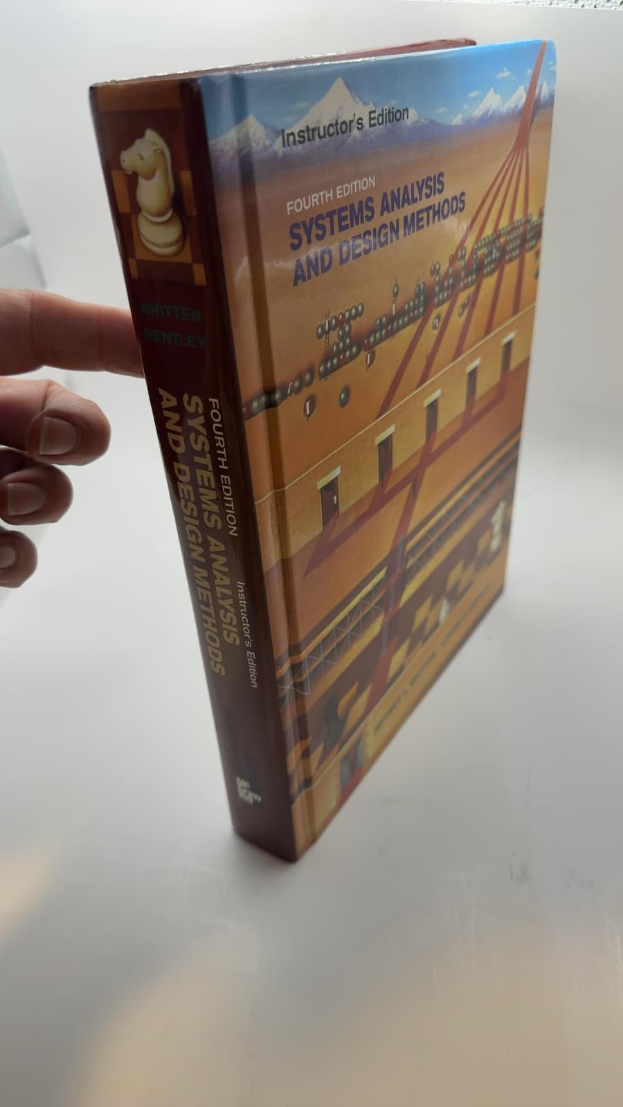 Systems Analysis and Design Methods, Instructor's Edition by Jeffrey L. Whitten, Lonnie D. Bentley - quarter view showing binding condition