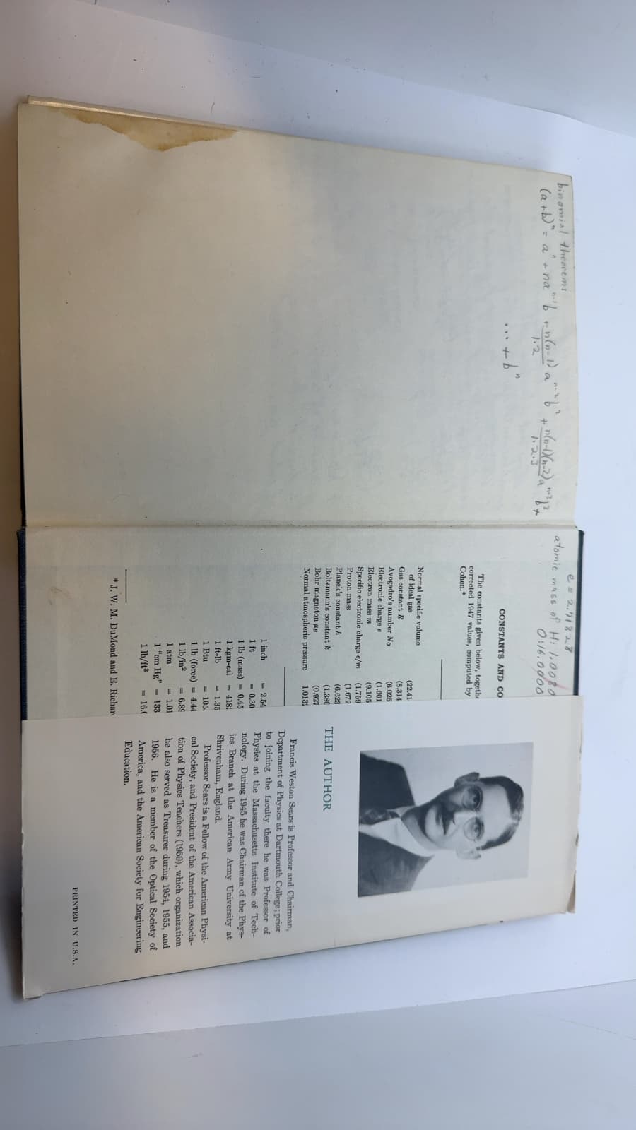 An Introduction to Thermodynamics, The Kinetic Theory of Gases, and Statistical Mechanics by Francis Weston Sears - additional view