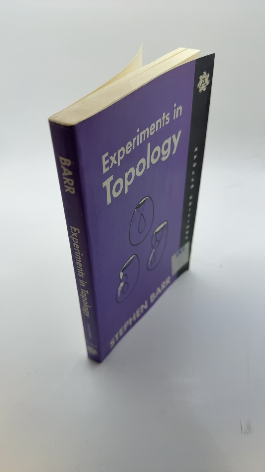 Experiments in Topology by Stephen Barr - quarter view showing binding condition