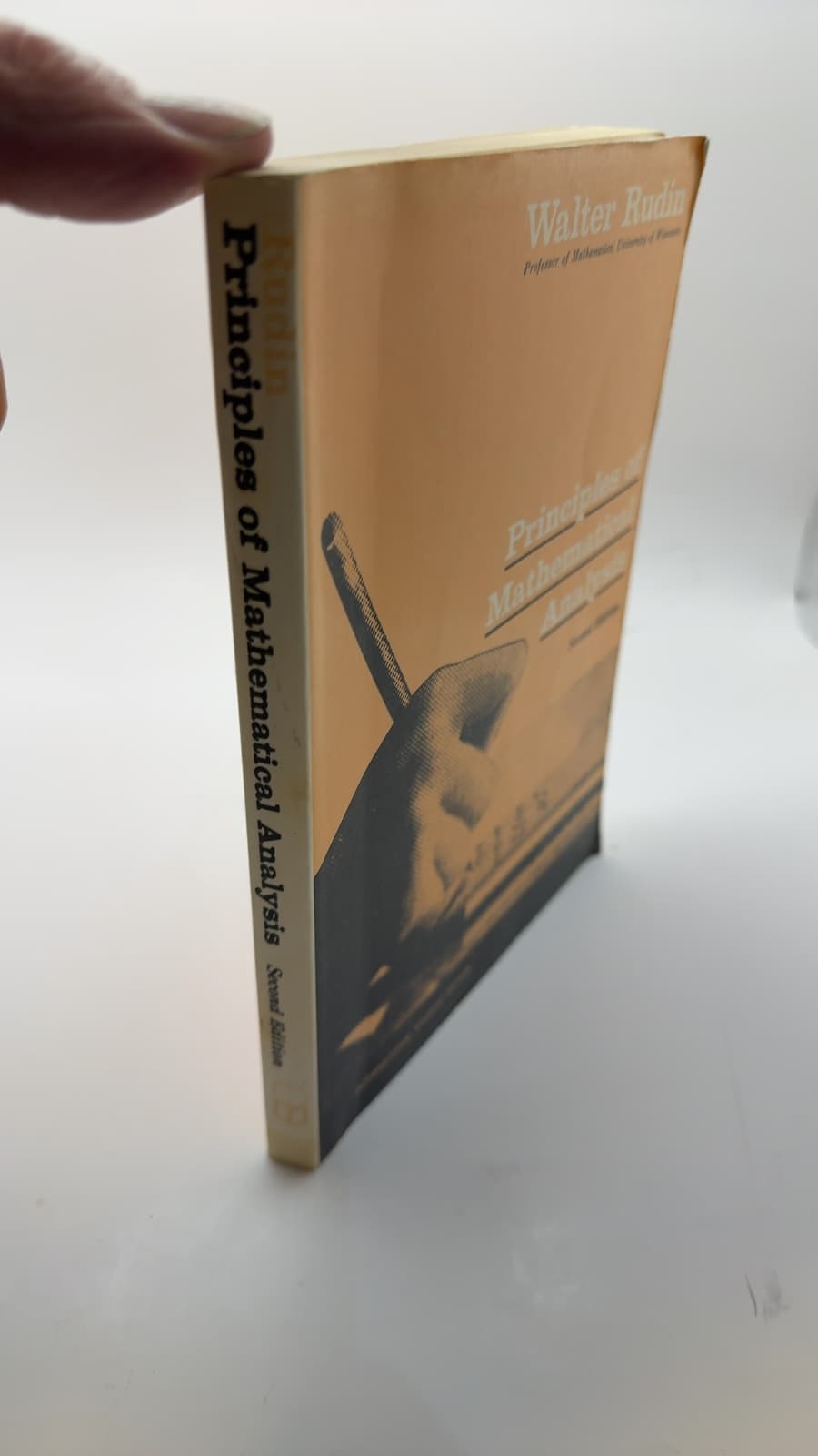 Principles of Mathematical Analysis, Second Edition by Walter Rudin - quarter view showing binding condition