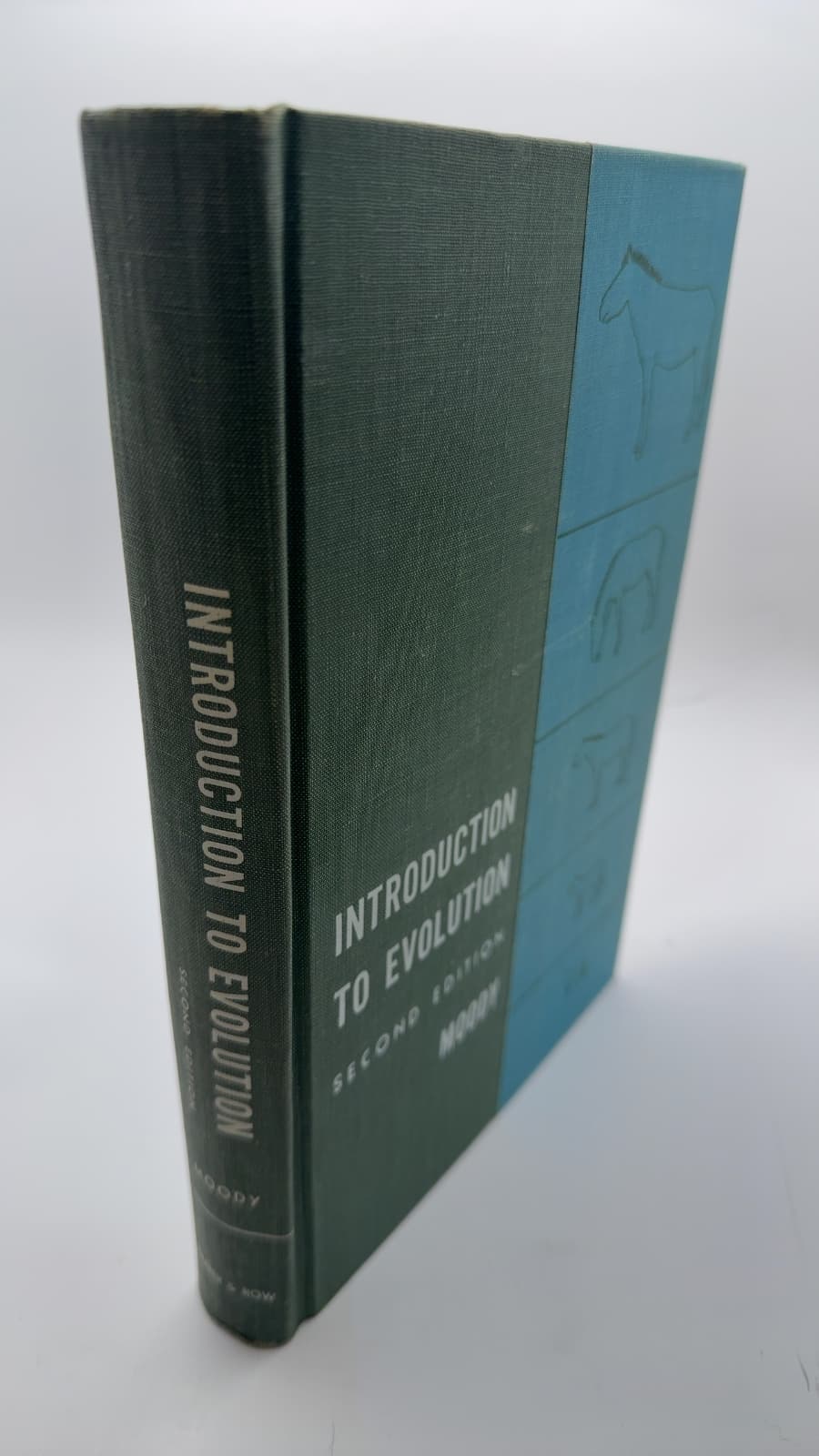 Introduction to Evolution by Paul Amos Moody - quarter view showing binding condition