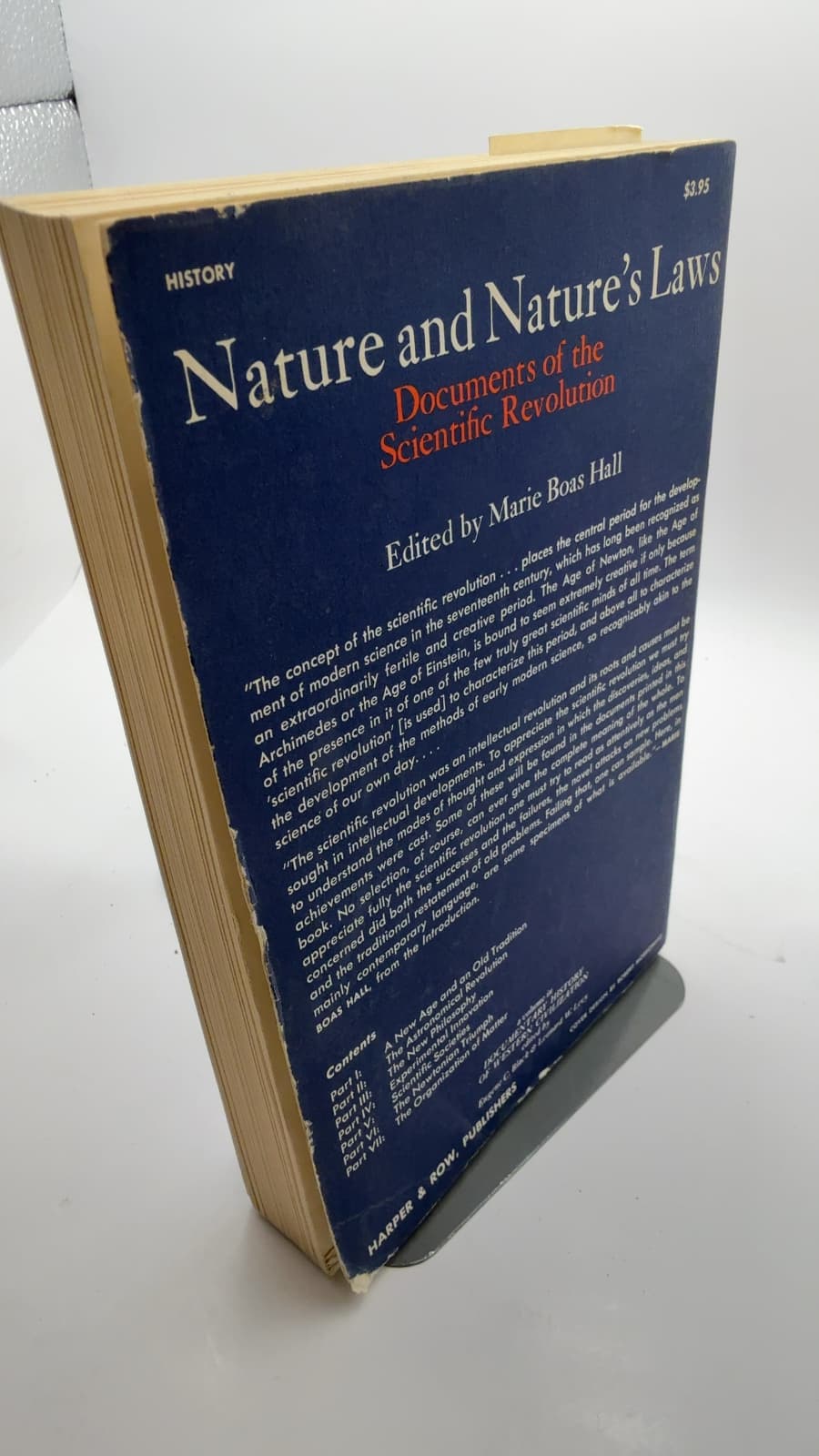Nature and Nature's Laws: Documents of the Scientific Revolution by Marie Boas Hall - additional view