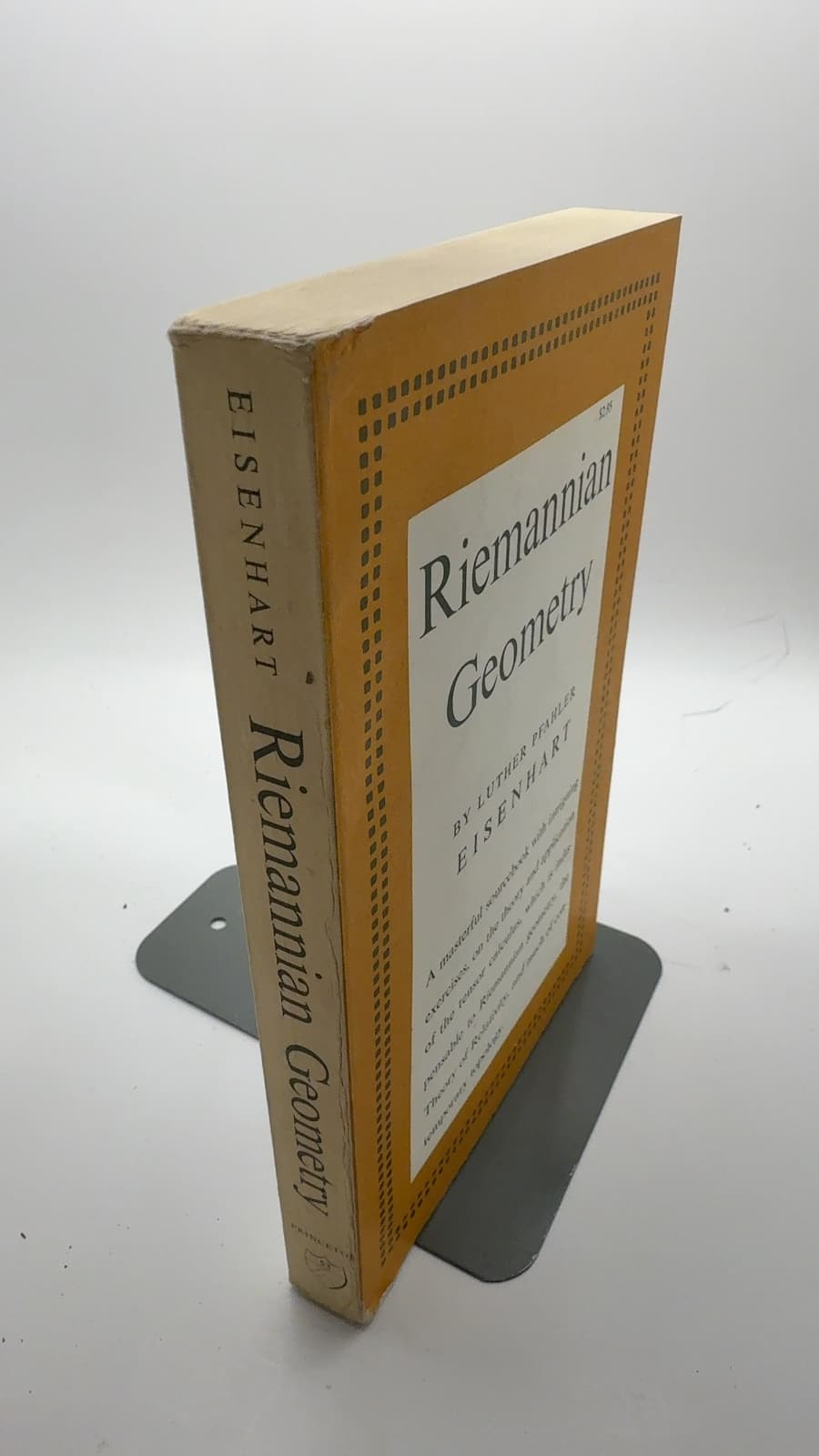 Riemannian Geometry by Luther Pfahler Eisenhart - quarter view showing binding condition