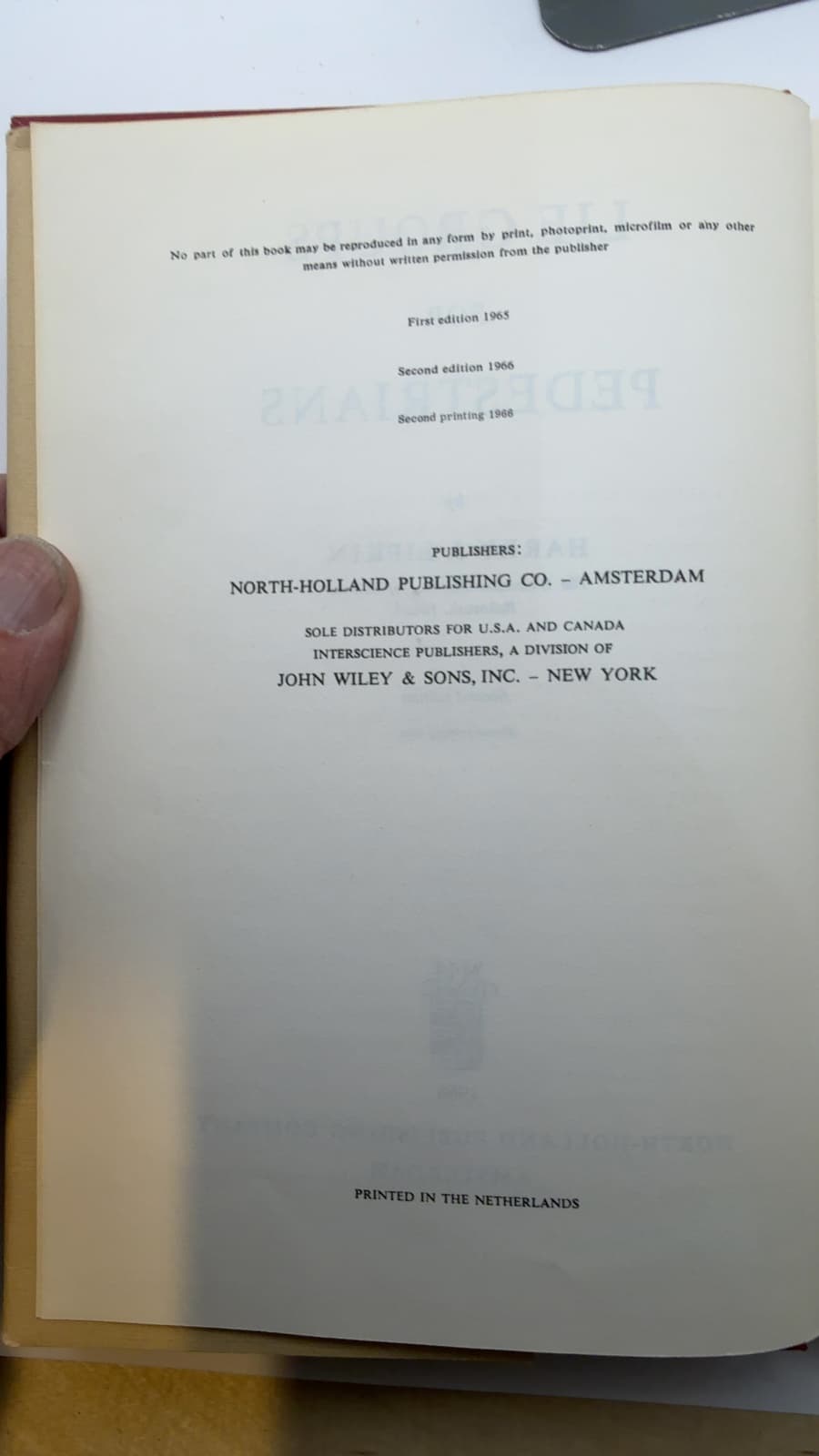 LIE Groups FOR Pedestrians by Harry J. Lipkin - copyright page showing 1966 details