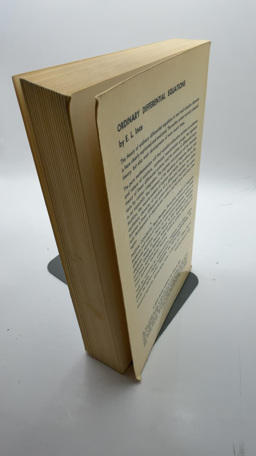 Ordinary Differential Equations by E. L. Ince - additional view