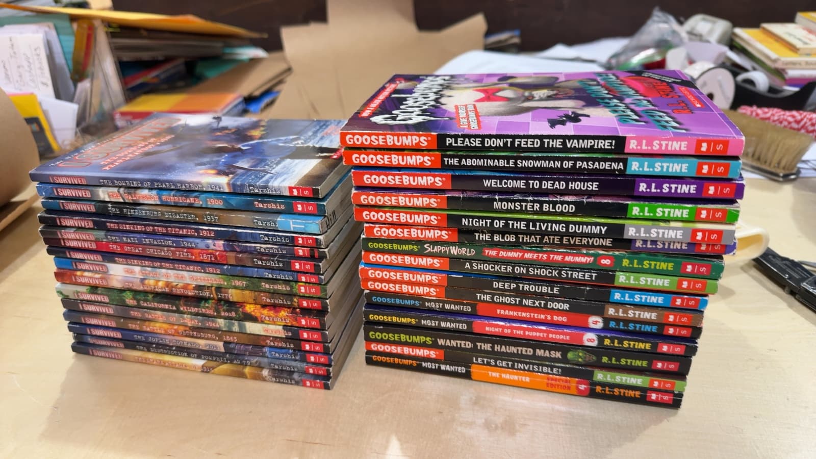 I Survived and Goosebumps Selection - front cover