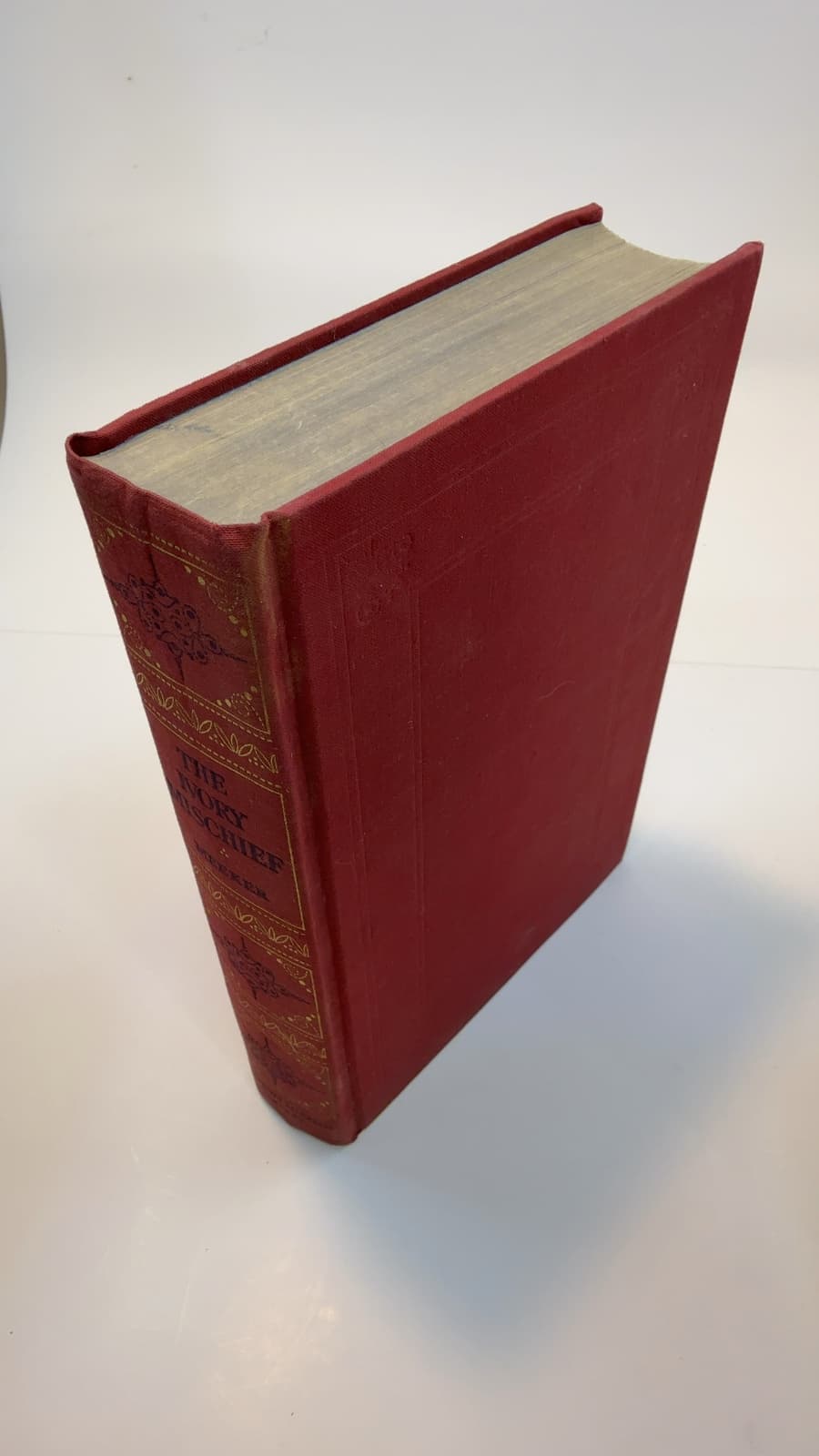 The Ivory Mischief by Arthur Meeker, Jr. - quarter view showing binding condition