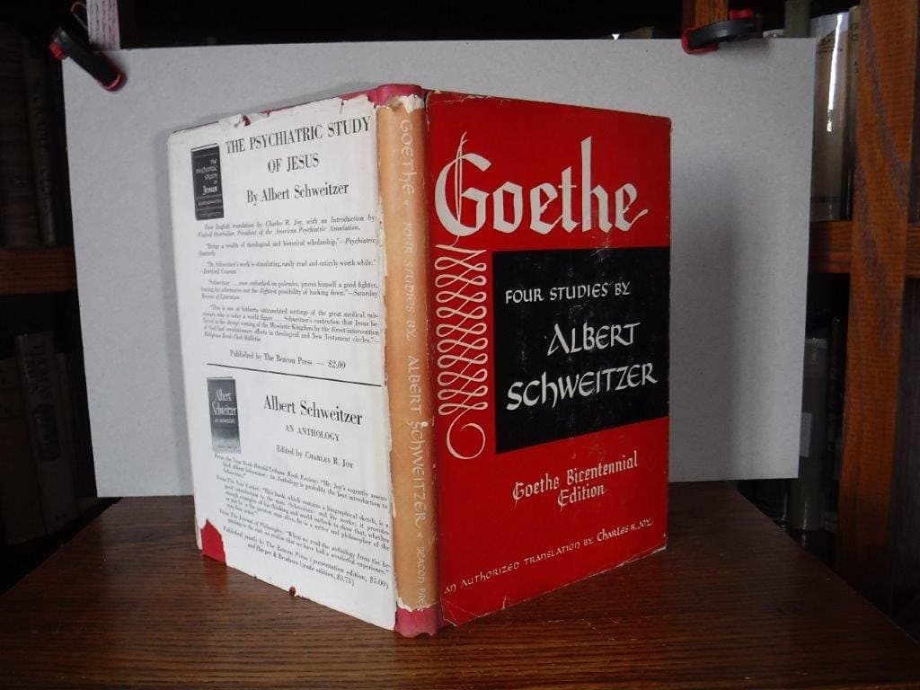 Goethe: Four Studies Schweitzer, Albert by null