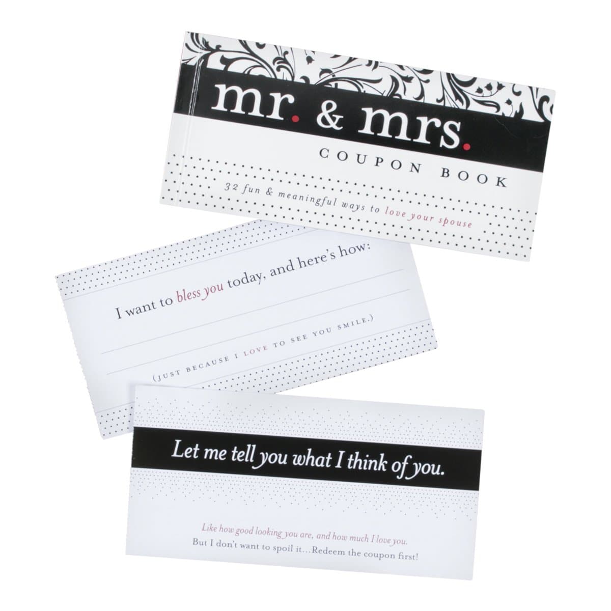 DaySpring - Mr. & Mrs. Coupon Book - 32 fun & meaningful ways to love your spouse (39240) by null