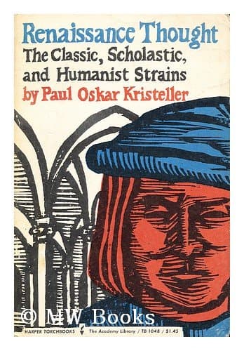 Renaissance Thought Kristeller, Oscar by null