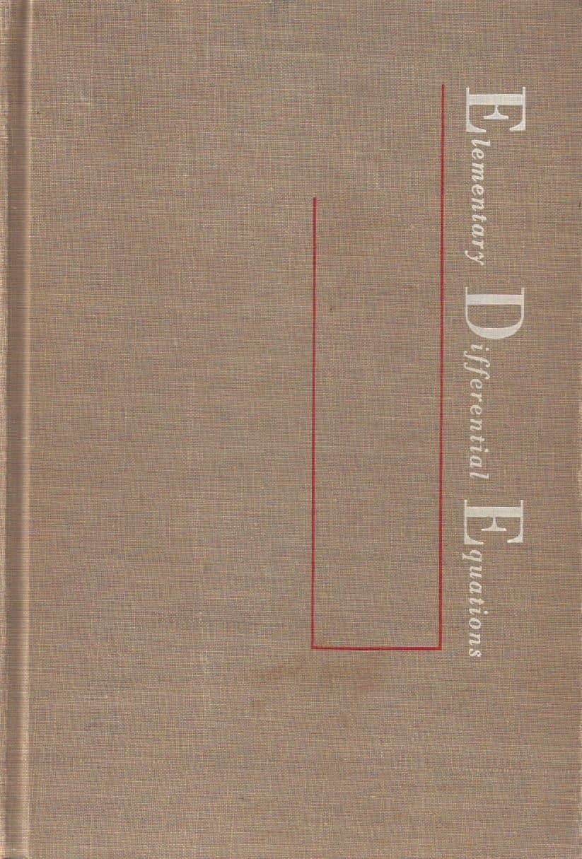 Elementary differential equations Rainville, Earl David by null