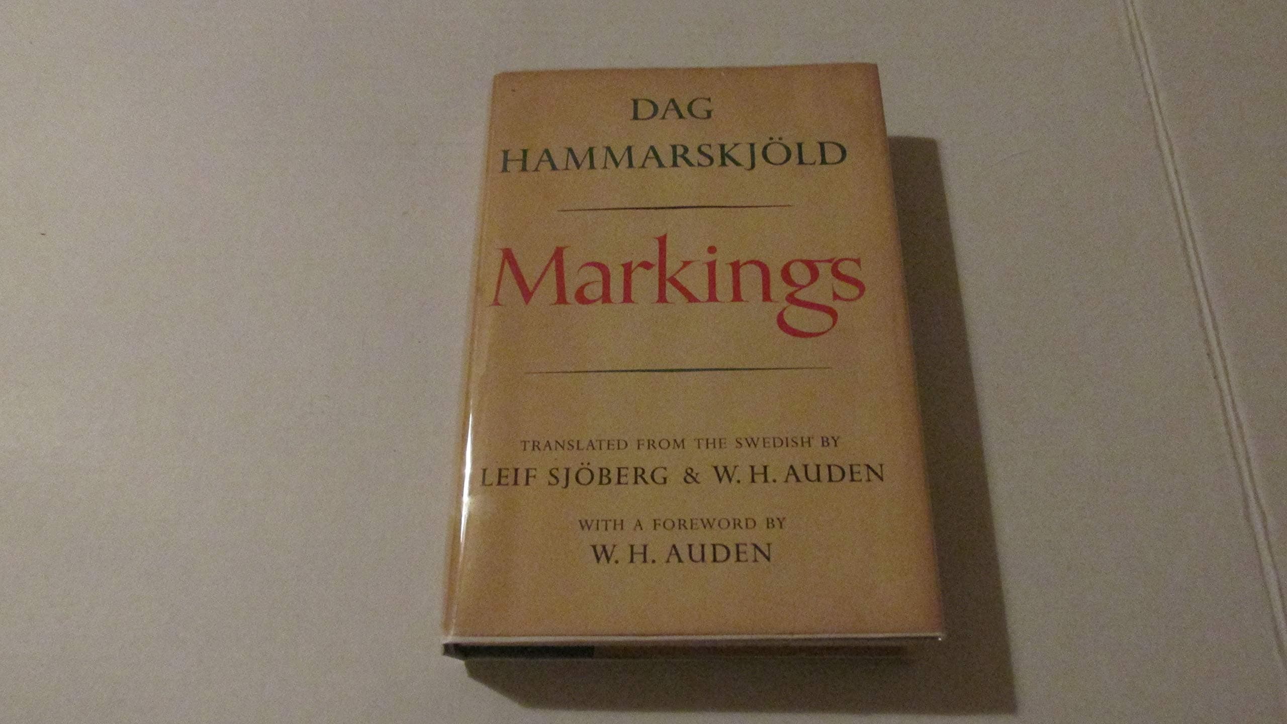 DAG HAMMARSKJOLD - Markings
