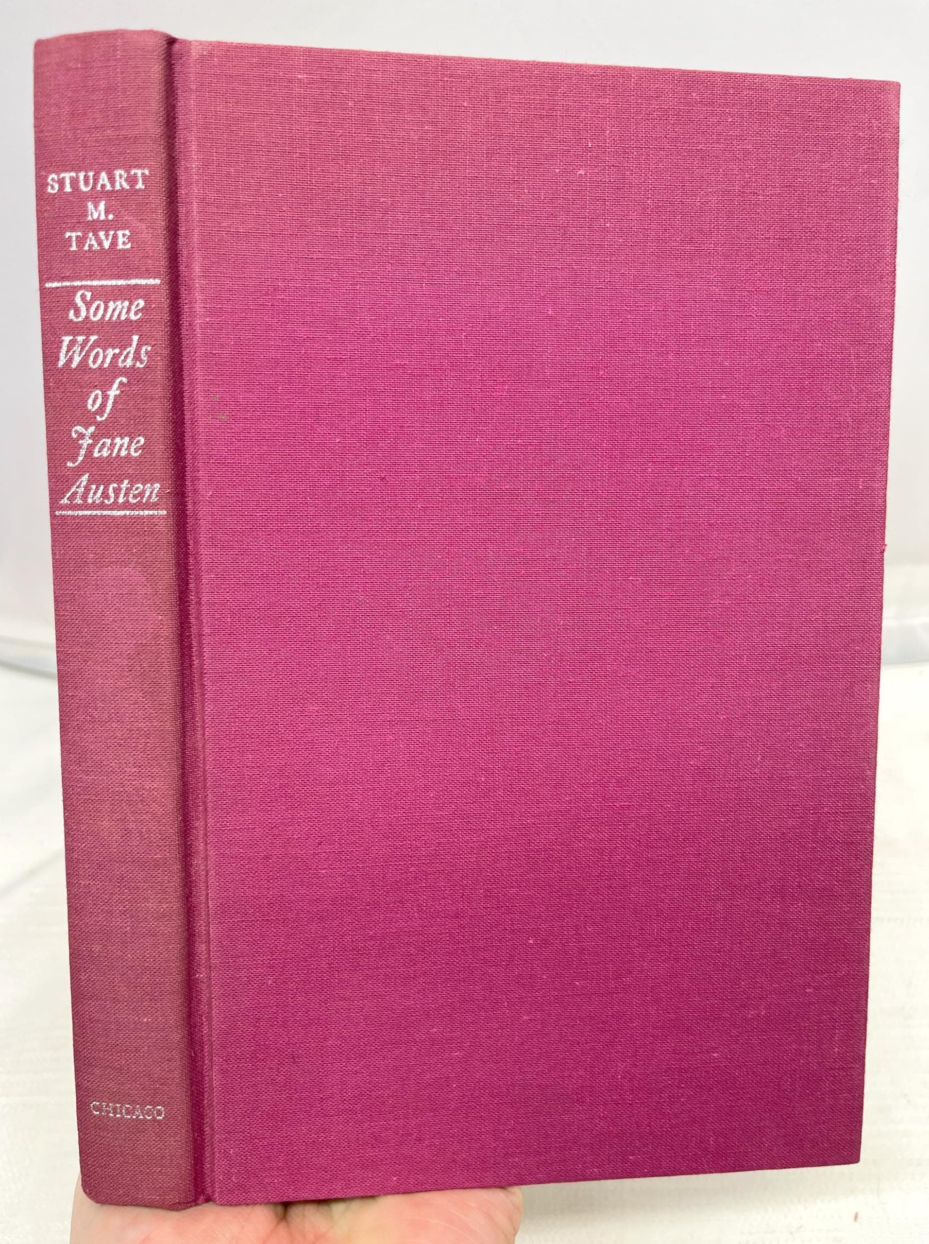 Some words of Jane Austen Tave, Stuart M by null