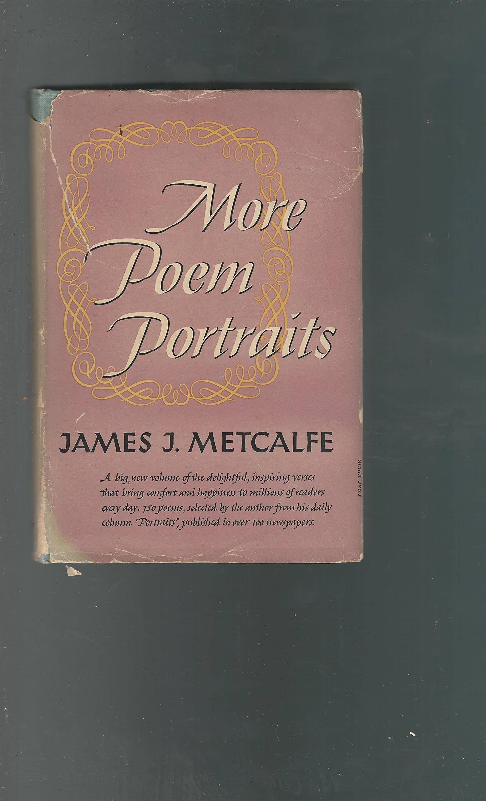 More poem portraits,: A further collection of verse Metcalfe, James J by null