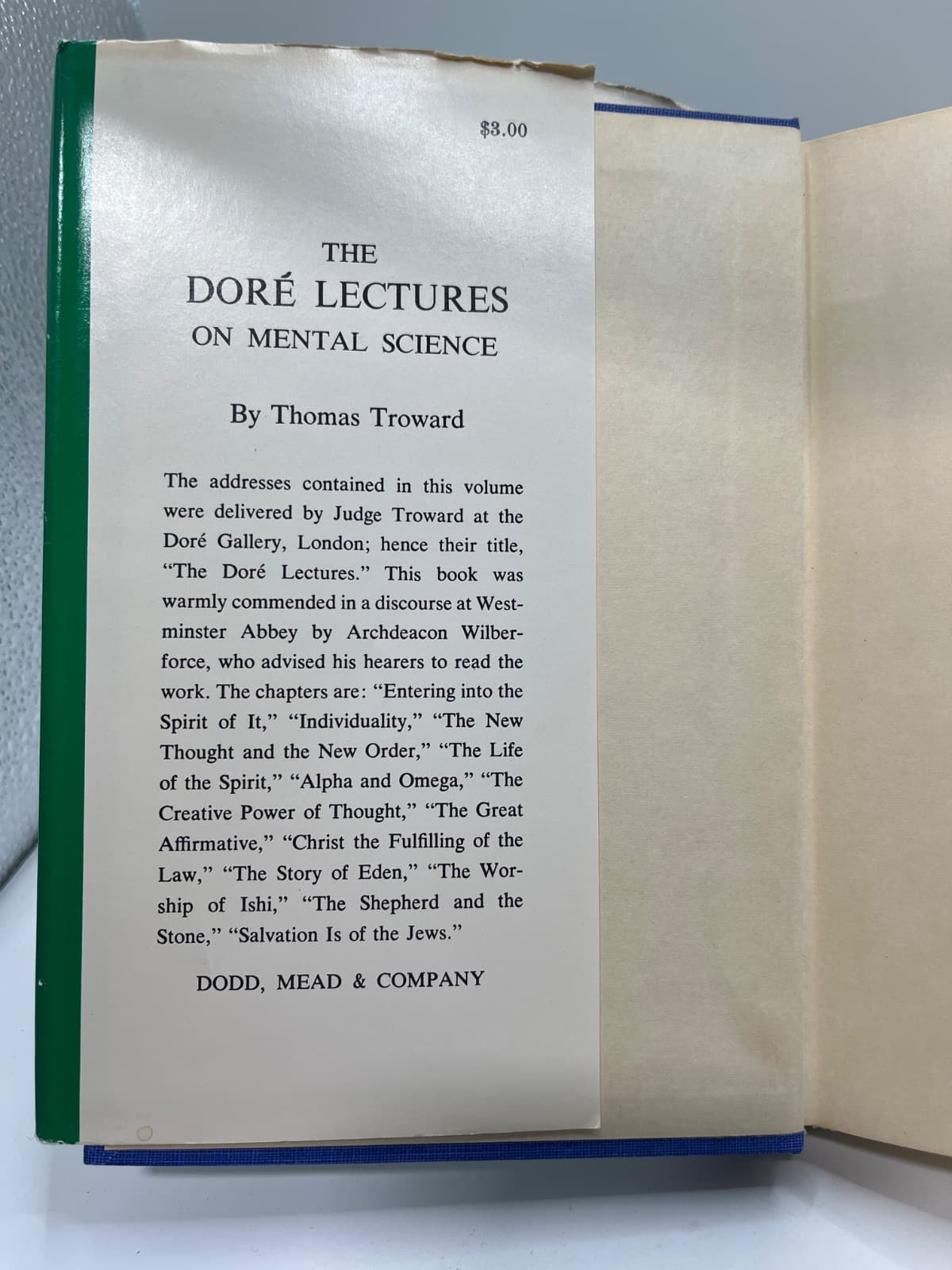 The Dore Lectures on Mental Science by Thomas Troward - additional view