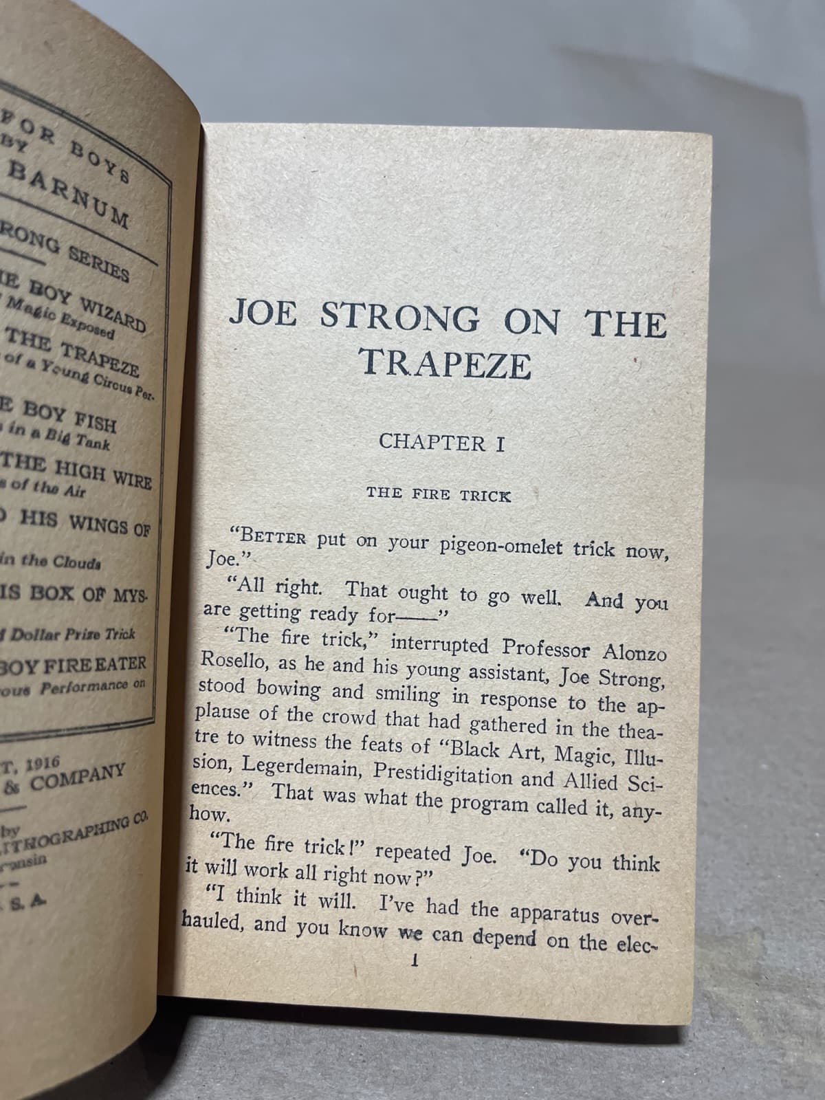 Joe Strong on the Trapeze by Vance Barnum - additional view
