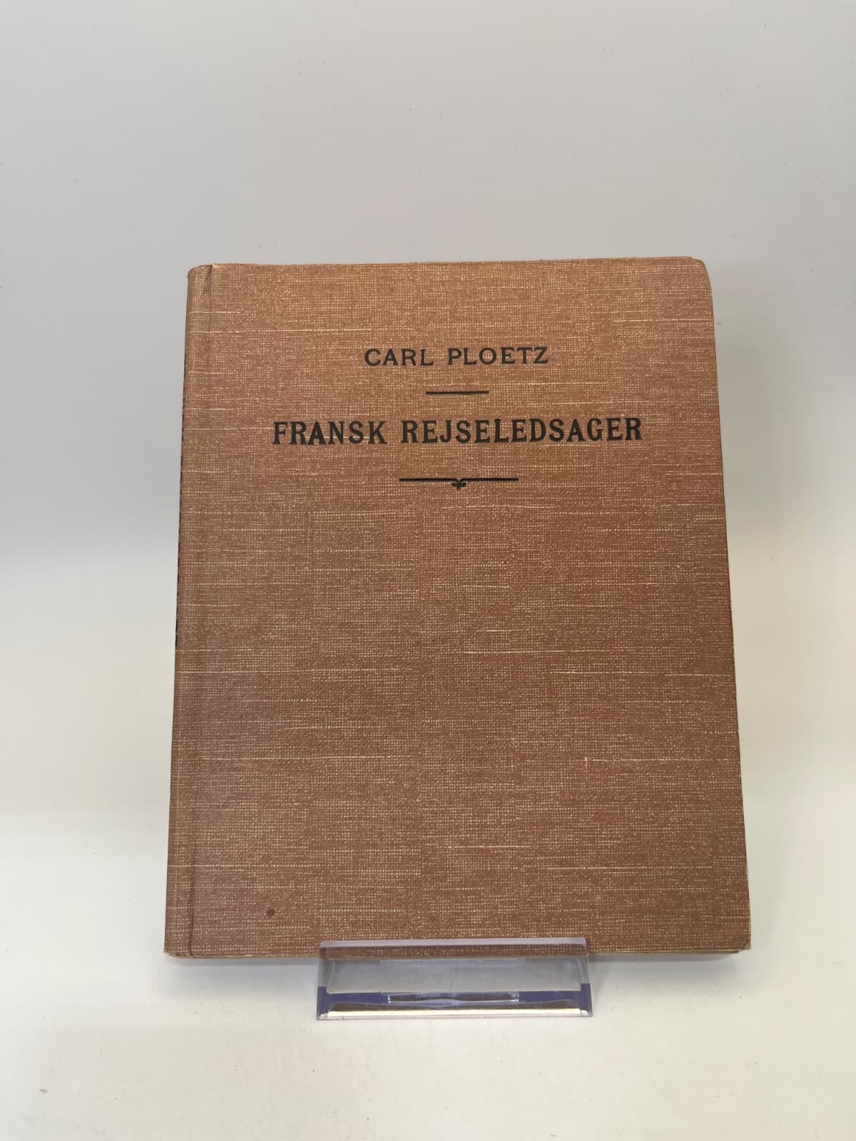 Fransk Rejseledsager by Carl Ploetz - front cover