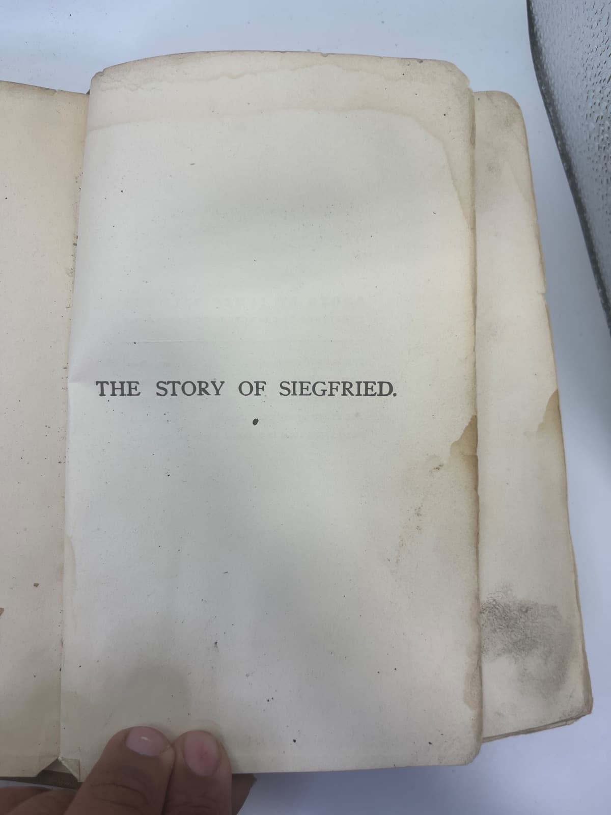 The Story of Siegfried by James Baldwin - title page