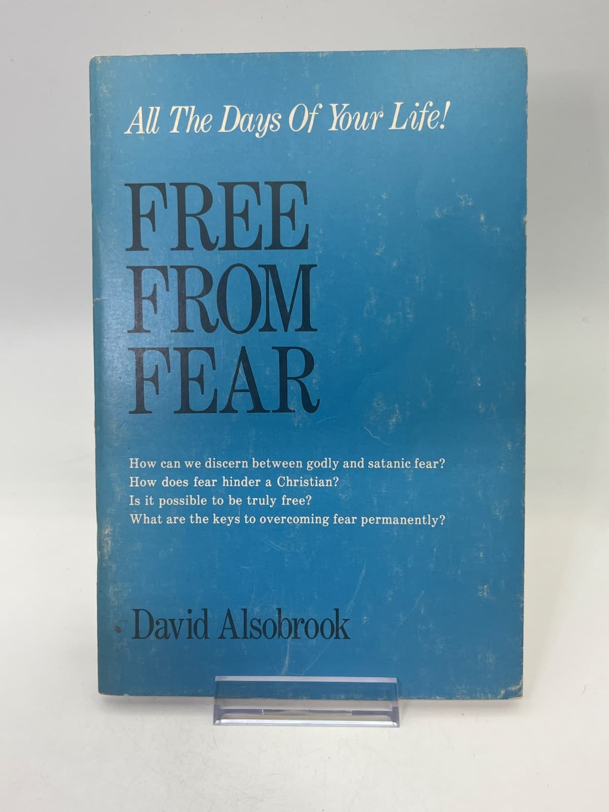 Free From Fear by David Alsobrook - front cover