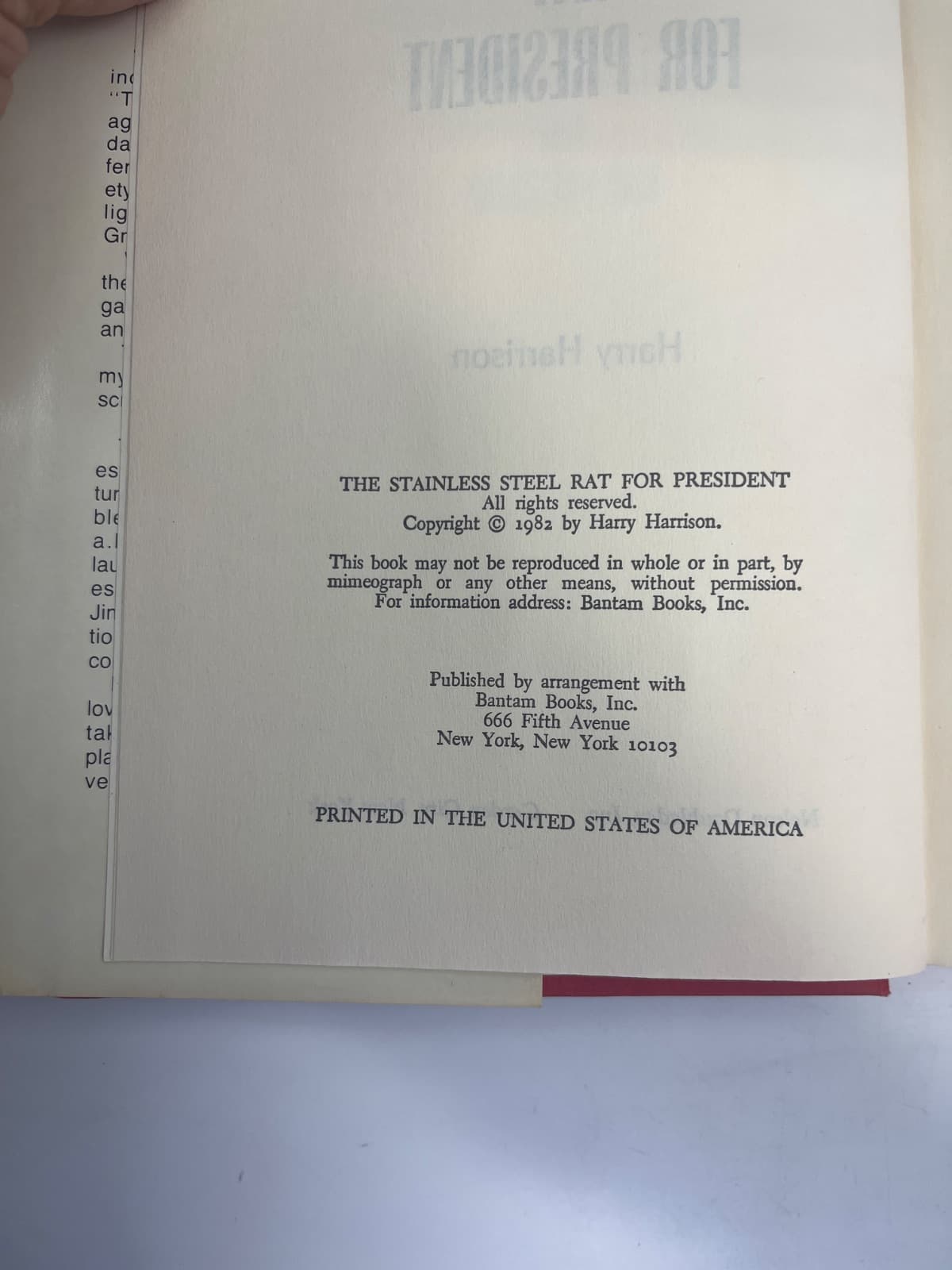 The Stainless Steel Rat Gets Drafted & For President - BCE by Harry Harrison - additional view