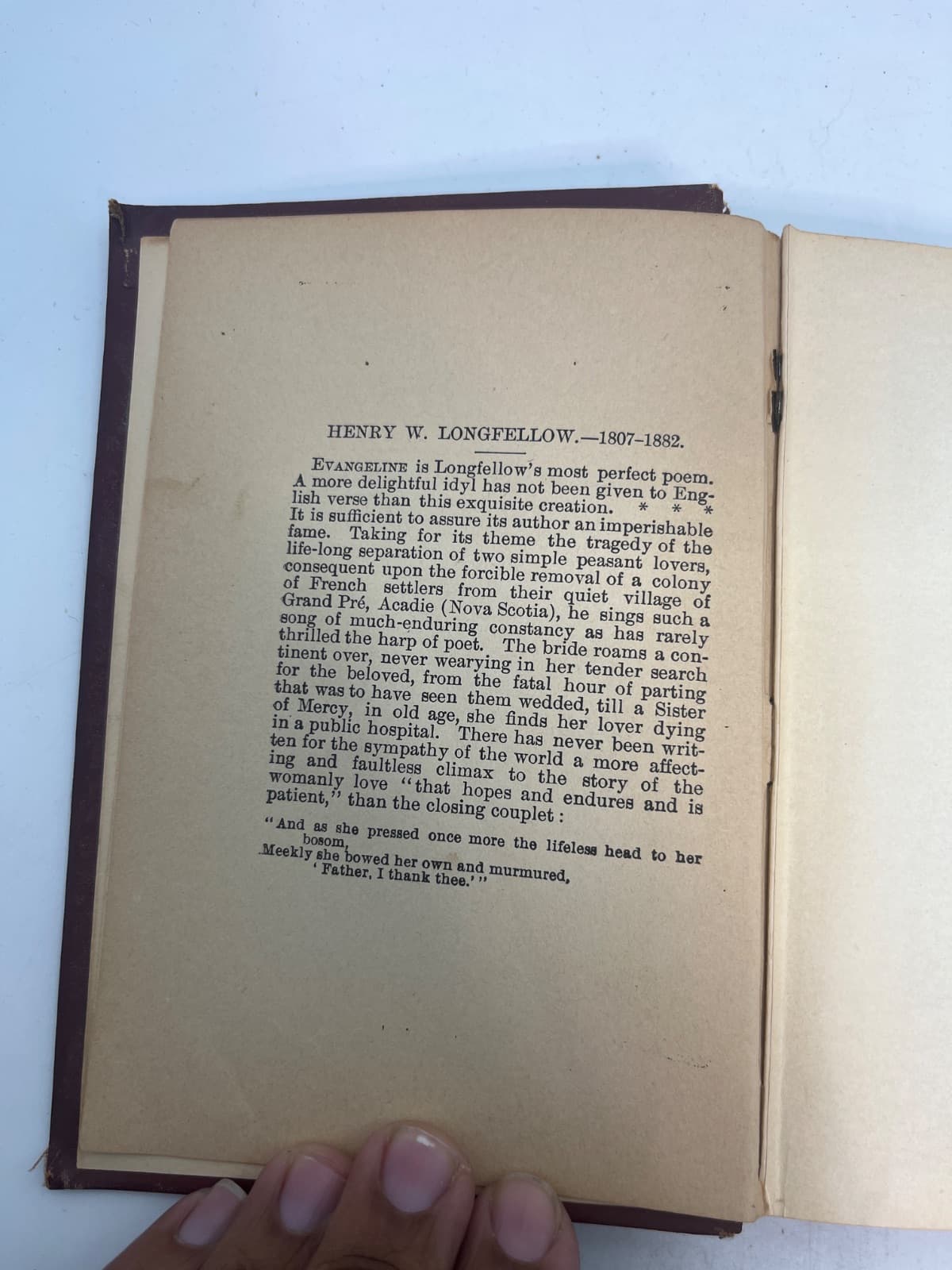 Evangeline and Other Poems - ANTIQUE - PAGES MISSING by Henry W. Longfellow - additional view