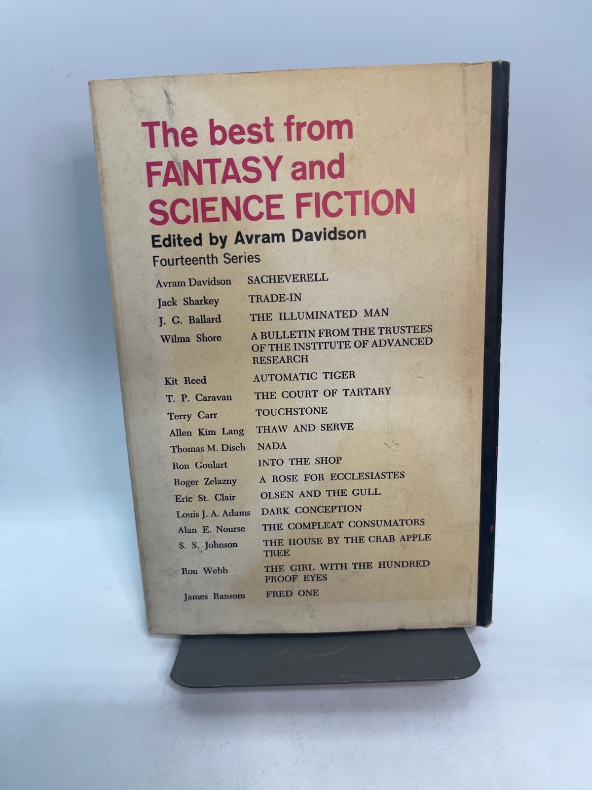 The Best from Fantasy and Science Fiction: Fourteenth Series - 1965 by Avram Davidson - additional view