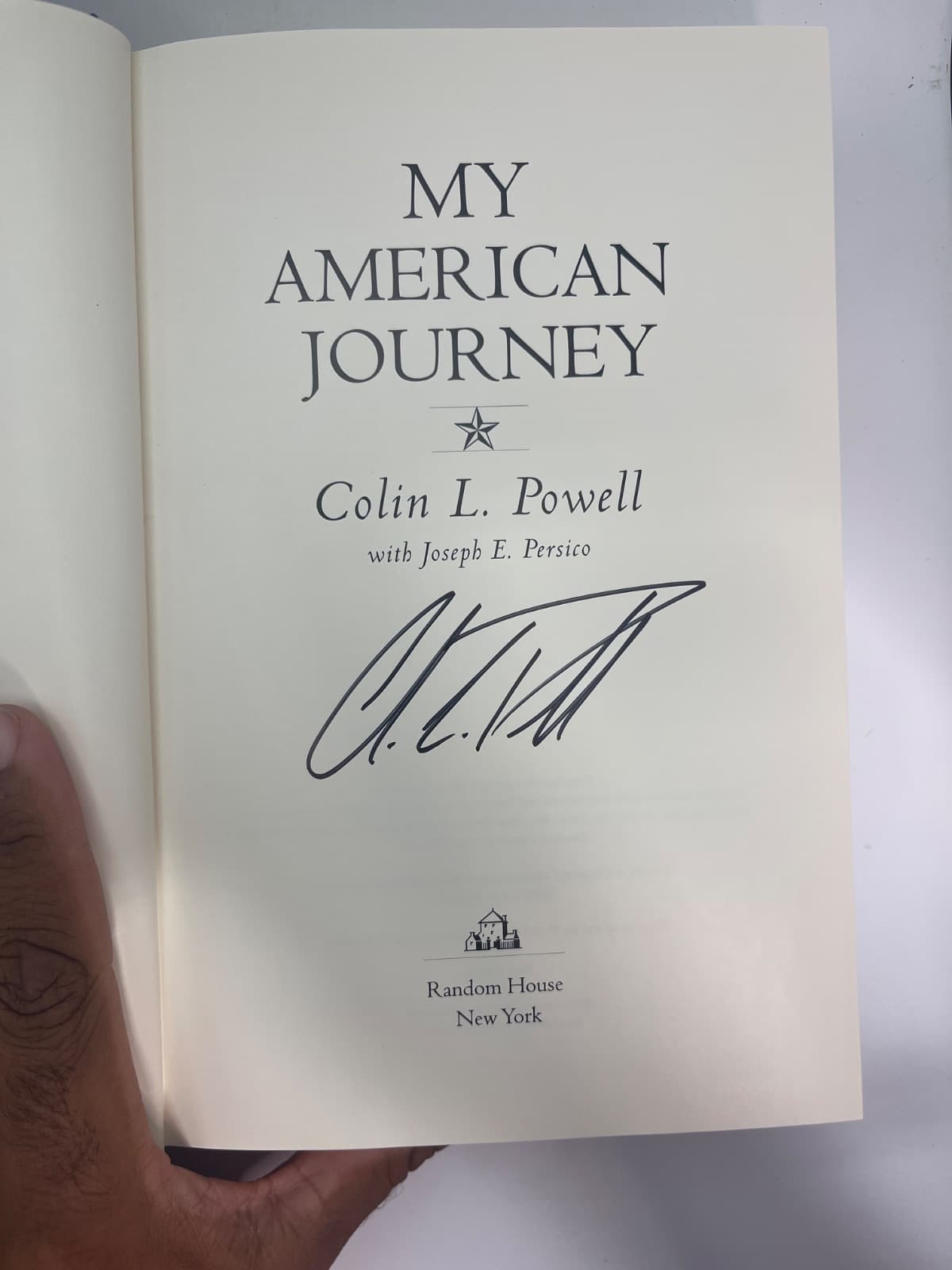 My American Journey - SIGNED by Colin L. Powell with Joseph E. Persico - title page