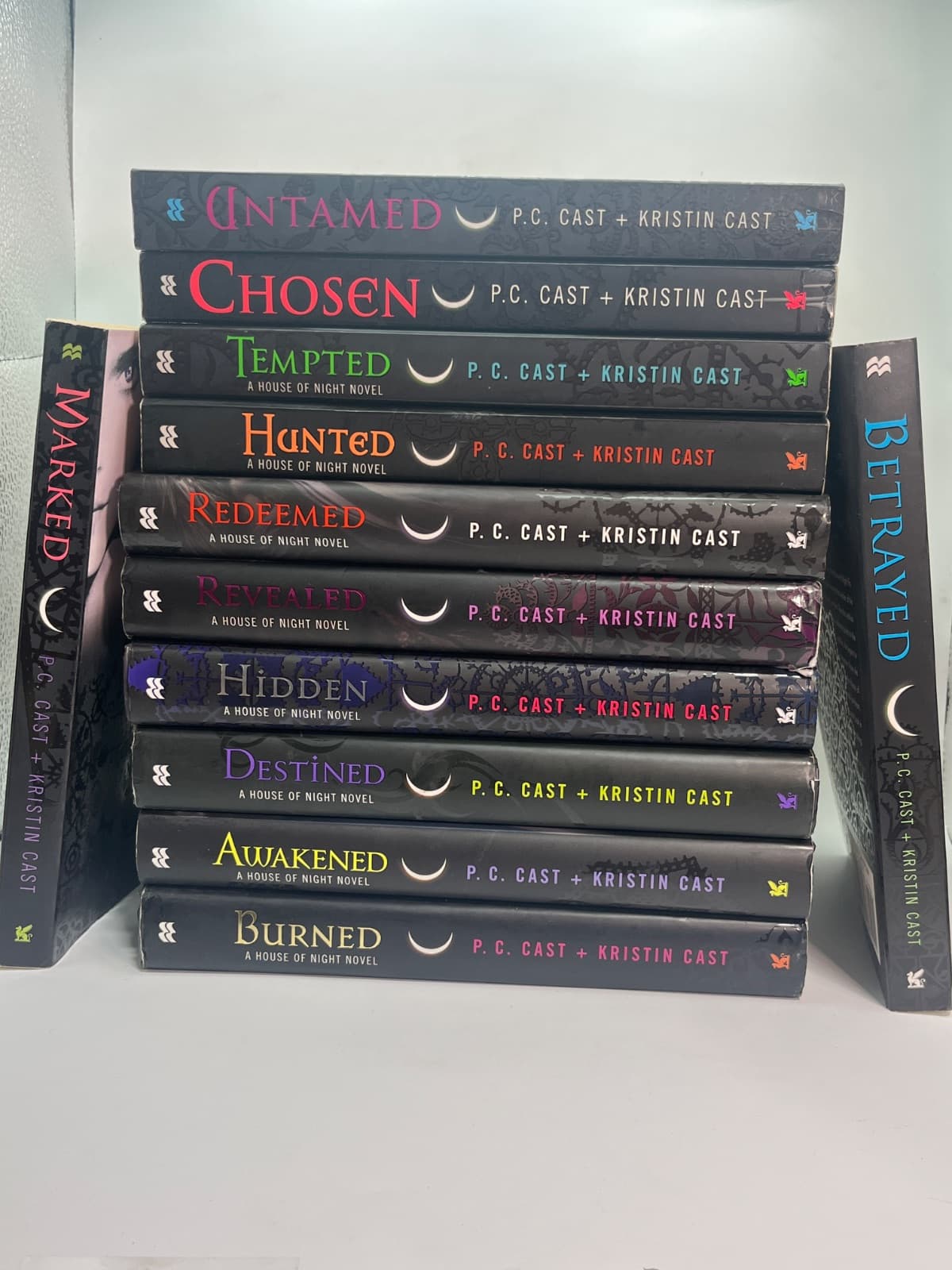House of Night Book Series Lot of 12 - MIXED BOUND HC/PB by P.C. Cast + Kristin Cast - front cover