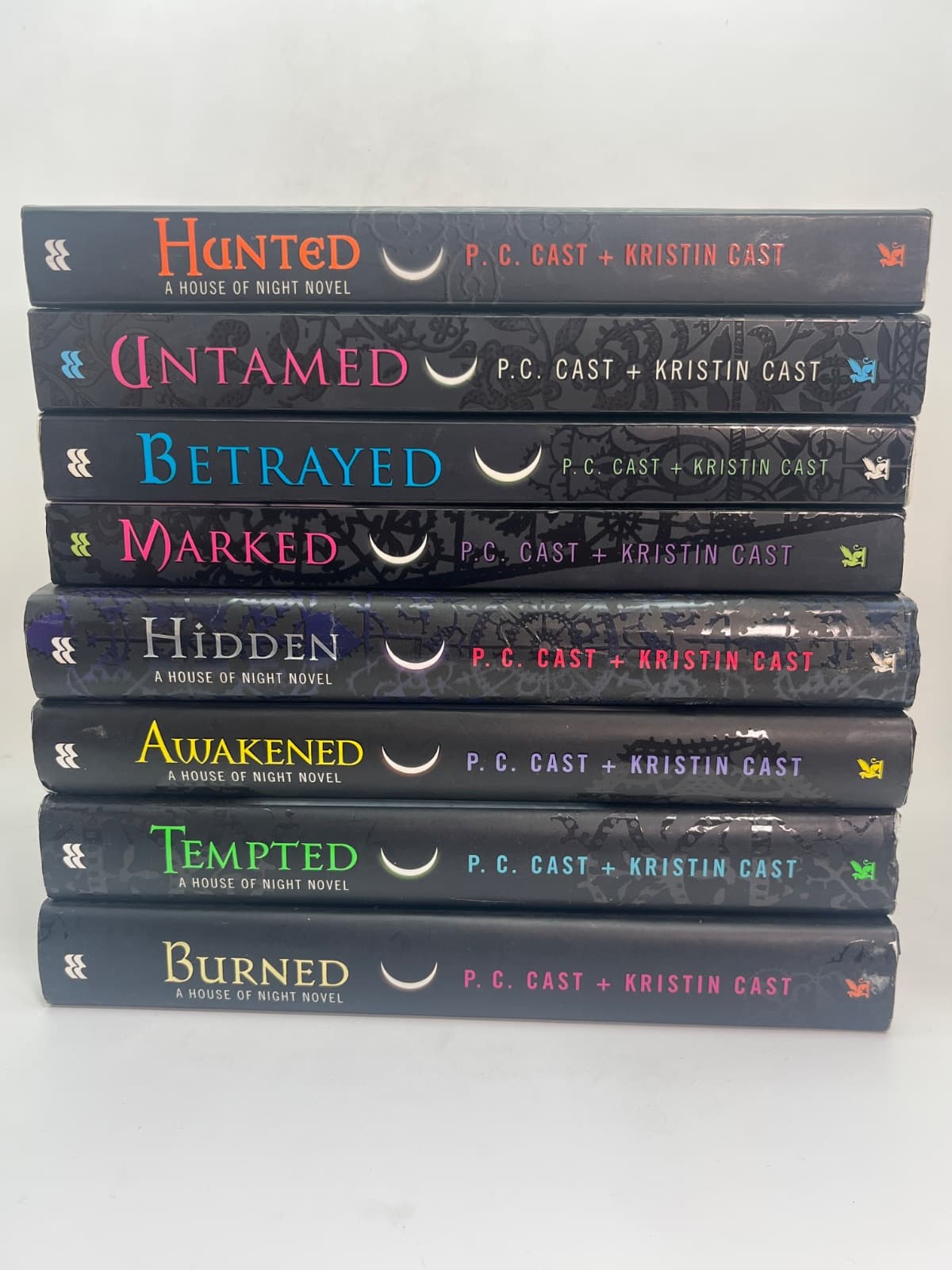 House of Night Series - Lot of 8 - (Hunted, Untamed, Betrayed, Marked, Hidden, Awakened, Tempted, Burned) by P.C. Cast + Kristin Cast - front cover