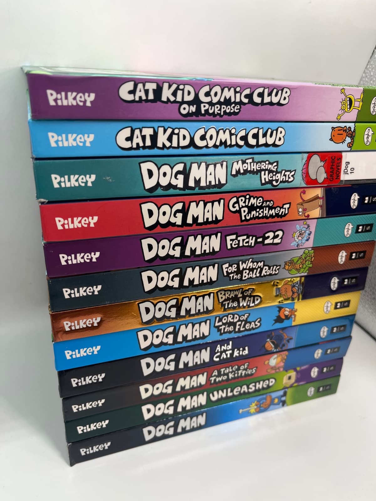 Dav Pilkey Lot of 12 - Dog Man 1-10 PLUS 2 Cat Kid Books by Dav Pilkey - additional view