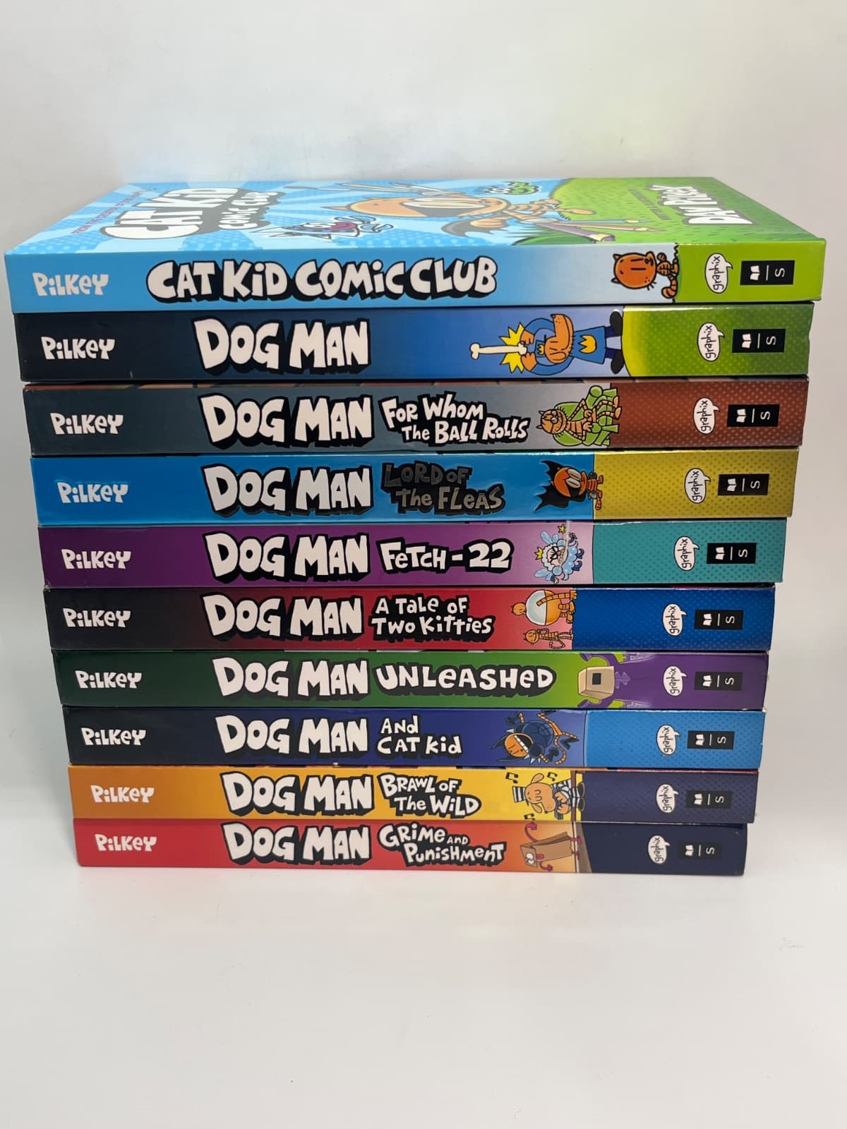 Dav Pilkey Lot of 10 - Dog Man 1-9 plus Cat Kid by Dav Pilkey - front cover
