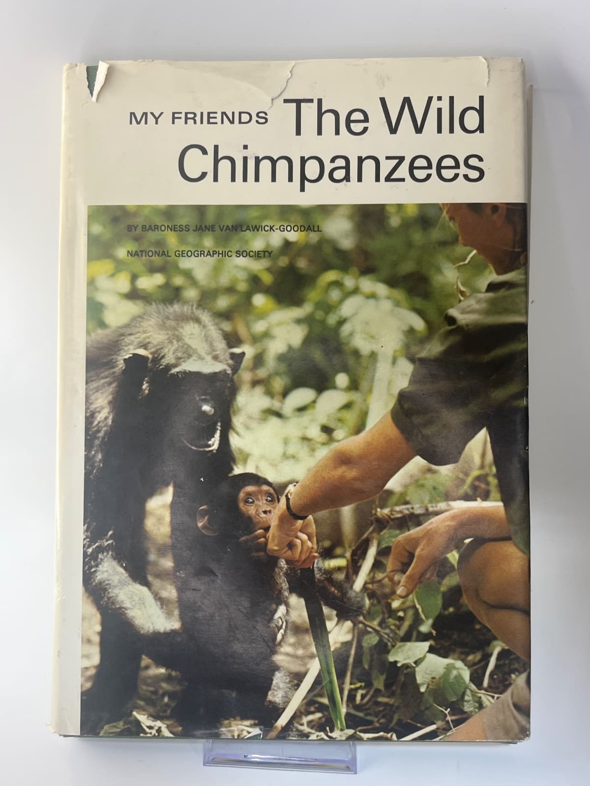 My Friends the Wild Chimpanzees by Baroness Jane Van Lawick-Goodall - front cover