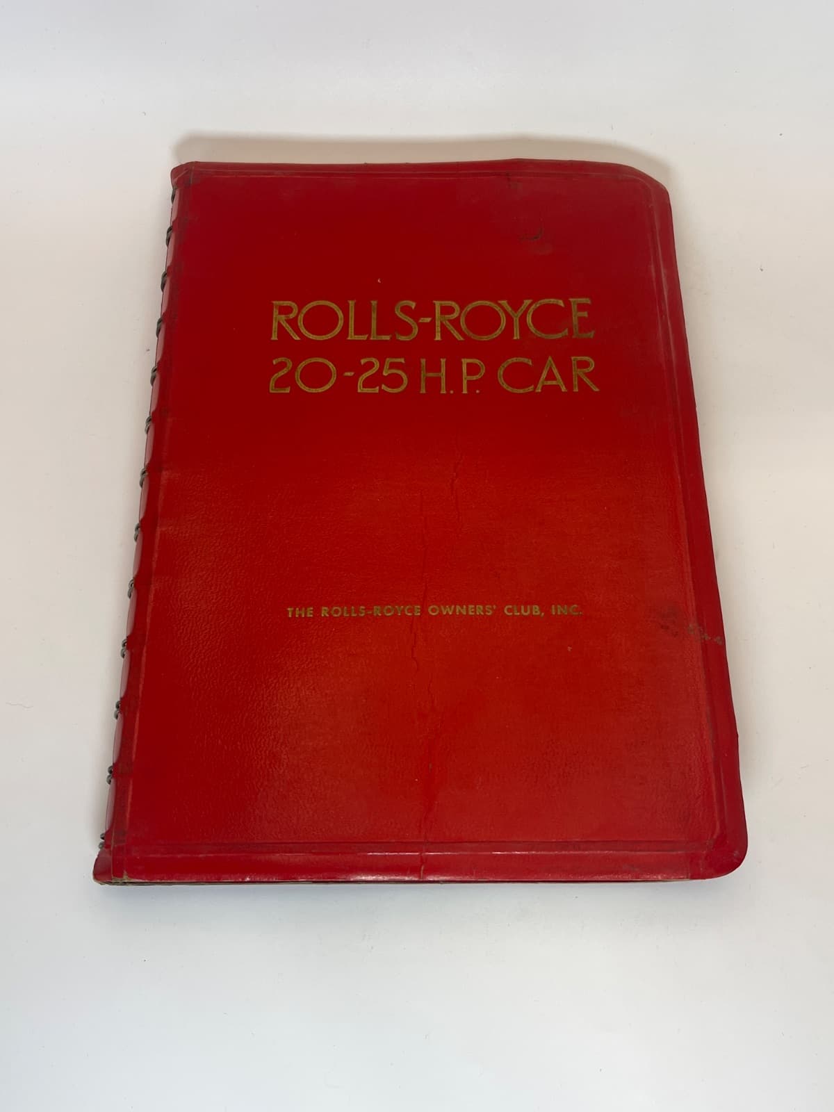Rolls-Royce 20-25 H.P. Car Owner's Manual 1964 - WATER DAMAGE - front cover