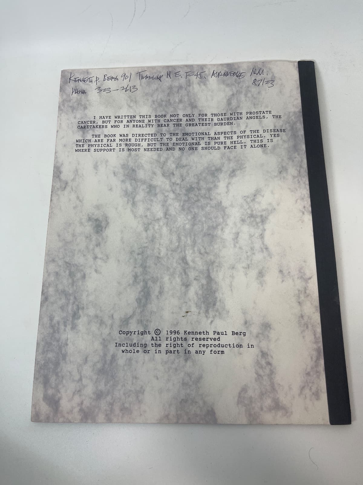 Odyssey: Poems and Thoughts of a Journey from Darkness to Light by Kenneth Paul Berg - additional view